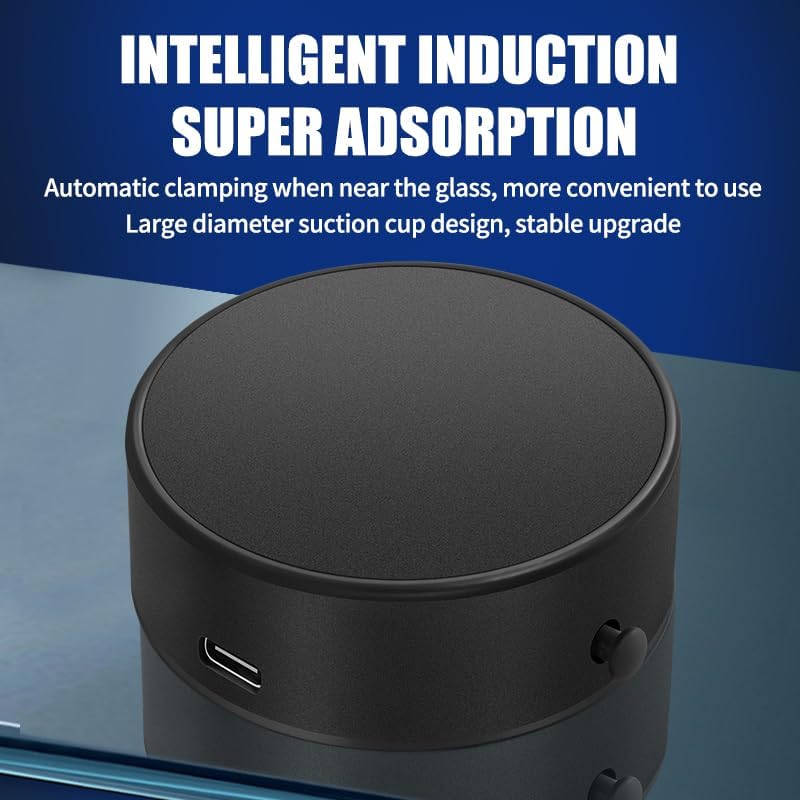 Electric Vacuum Magnetic Suction Phone Holder, 360° Rotation Suction Cup Phone Mount for MagSafe Cell Phone Holders, Phone Mount for iPhone 16/15/14/13/12, car/Gym/Mirror/Smooth Surface