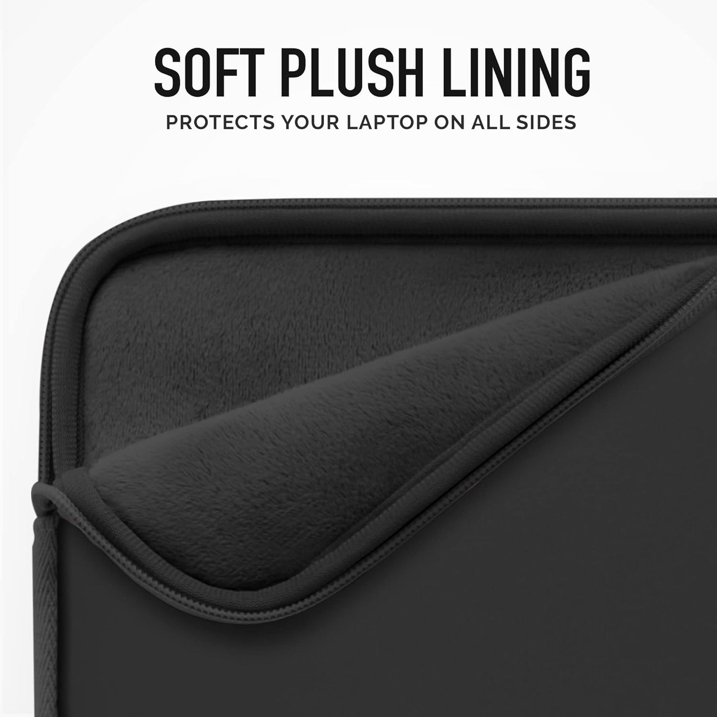Vandel MacBook Air 13 inch Laptop Sleeve, Fits 13-13.3 inch Laptops: Neoprene MacBook Air & Pro Case, Chromebook, HP Soft Cover | Thin Computer Carrying Bag, Black Mac (M1 & M2) Pouch