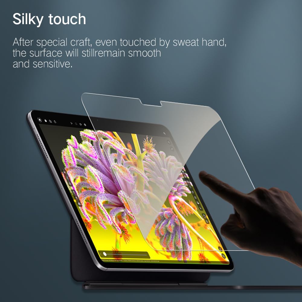 PERFECTSIGHT Anti Blue Light Screen Protector Compatible with iPad Pro 13 Inch 2024 M4, Eye Protection Blue Light Filter, HD Easy Installation Anti Fingerprint Tempered Glass, 1 Pack