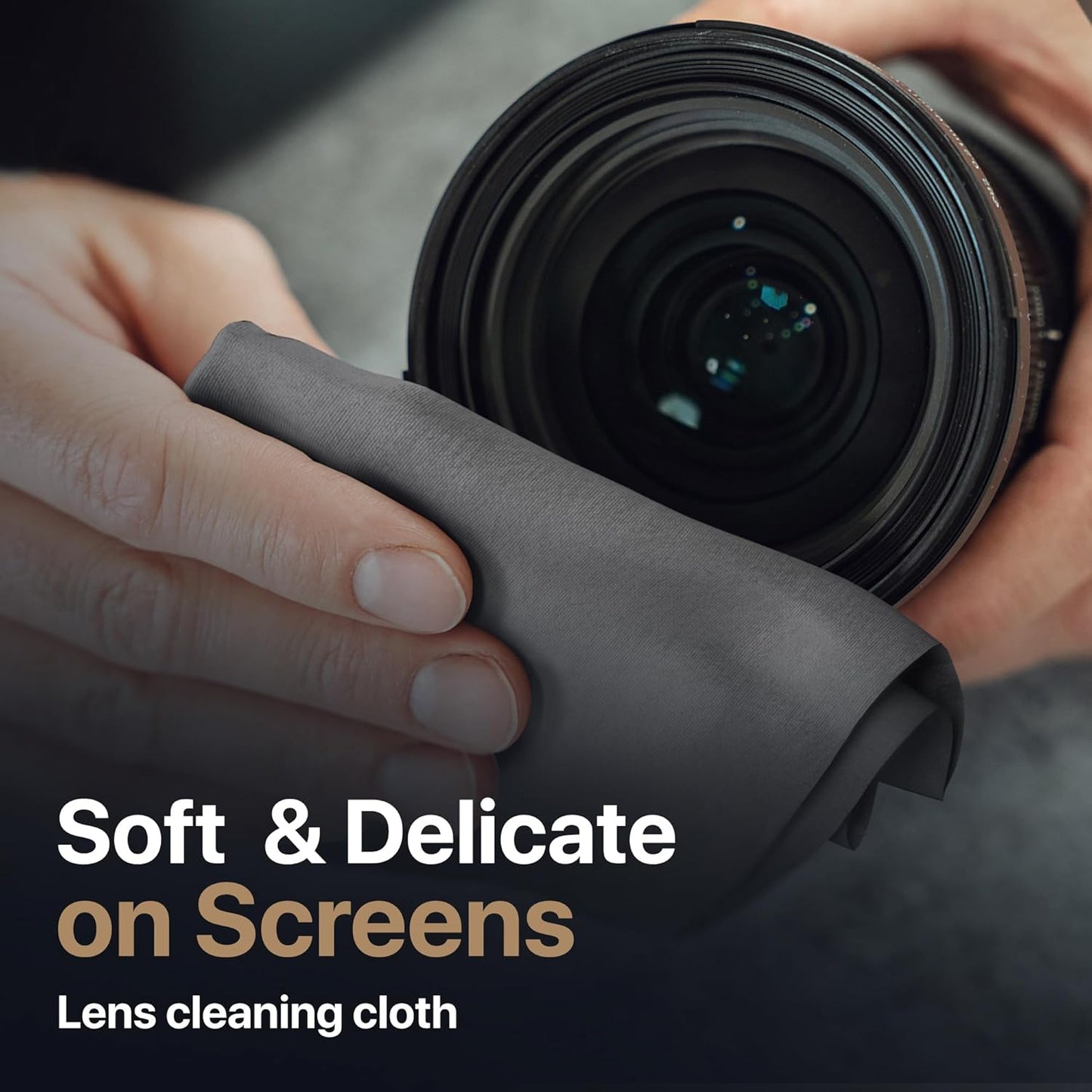 Kuzy Premium Keyboard Cover Cloth with Screen Imprint Protection - Lint Free Microfiber Cleaning Cloth - Computer Screen Cleaner Compatible with MacBook Pro Air 13" and MacBook Pro 14", 1 pk