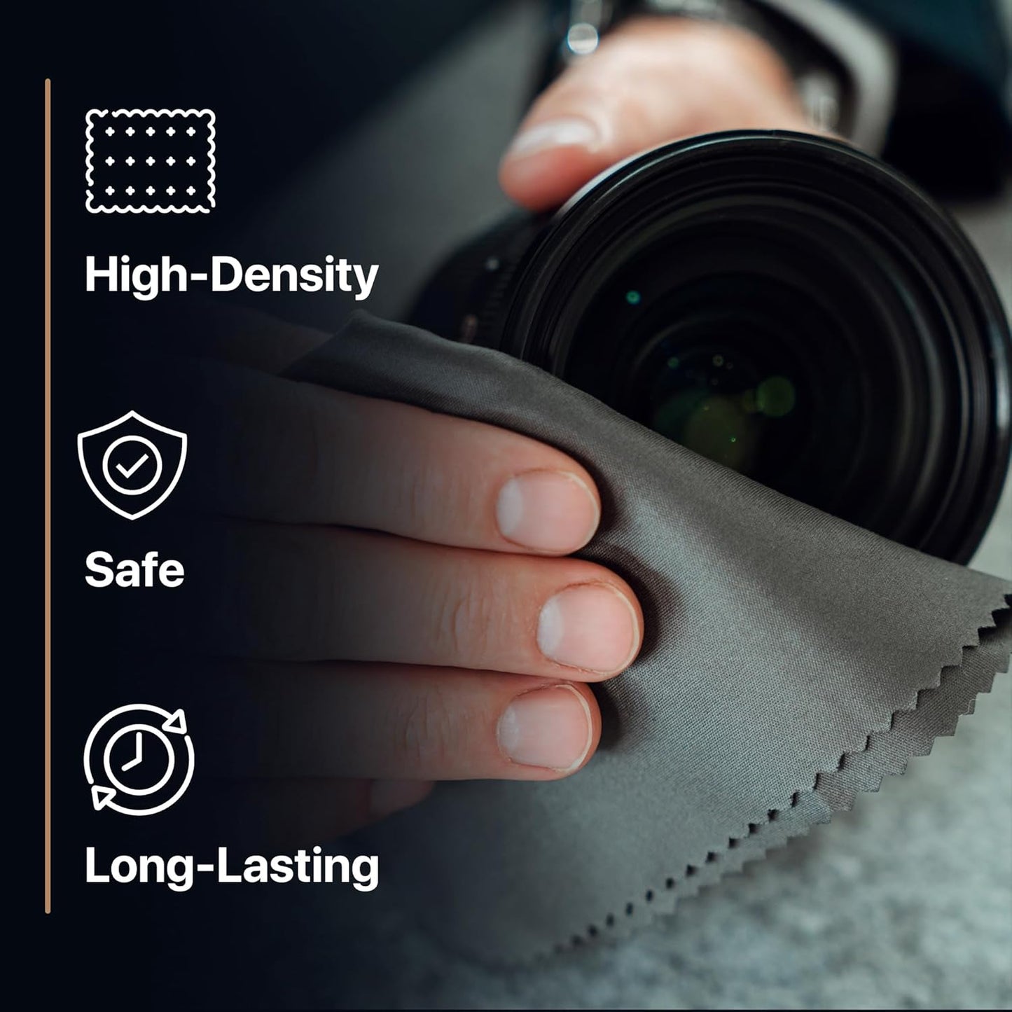 Kuzy 3 Pack Premium Microfiber Cleaning Cloth - MacBook Screen Cleaner Keyboard Cover Imprint Protection Accessories - Laptop Screen Cleaner Cloth - Eyeglass Lens Glasses Cleaner, 3 Pack - Gray