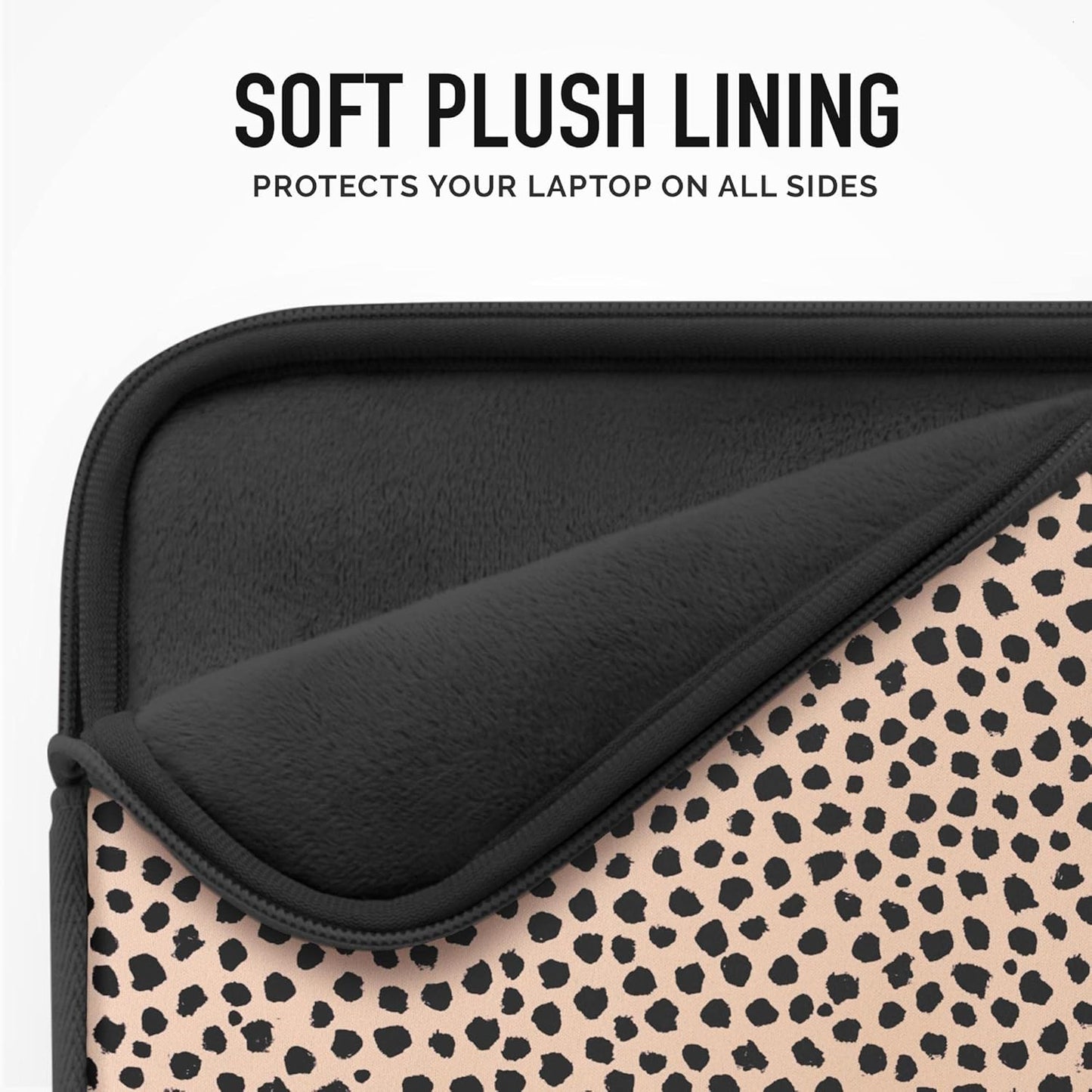 Vandel MacBook Air 13 inch Laptop Sleeve, Fits 13-13.3 inch Laptops: Neoprene MacBook Air & Pro Case, Chromebook, HP Soft Cover | Thin Computer Carrying Bag, Cheetah Mac (M1 & M2) Pouch