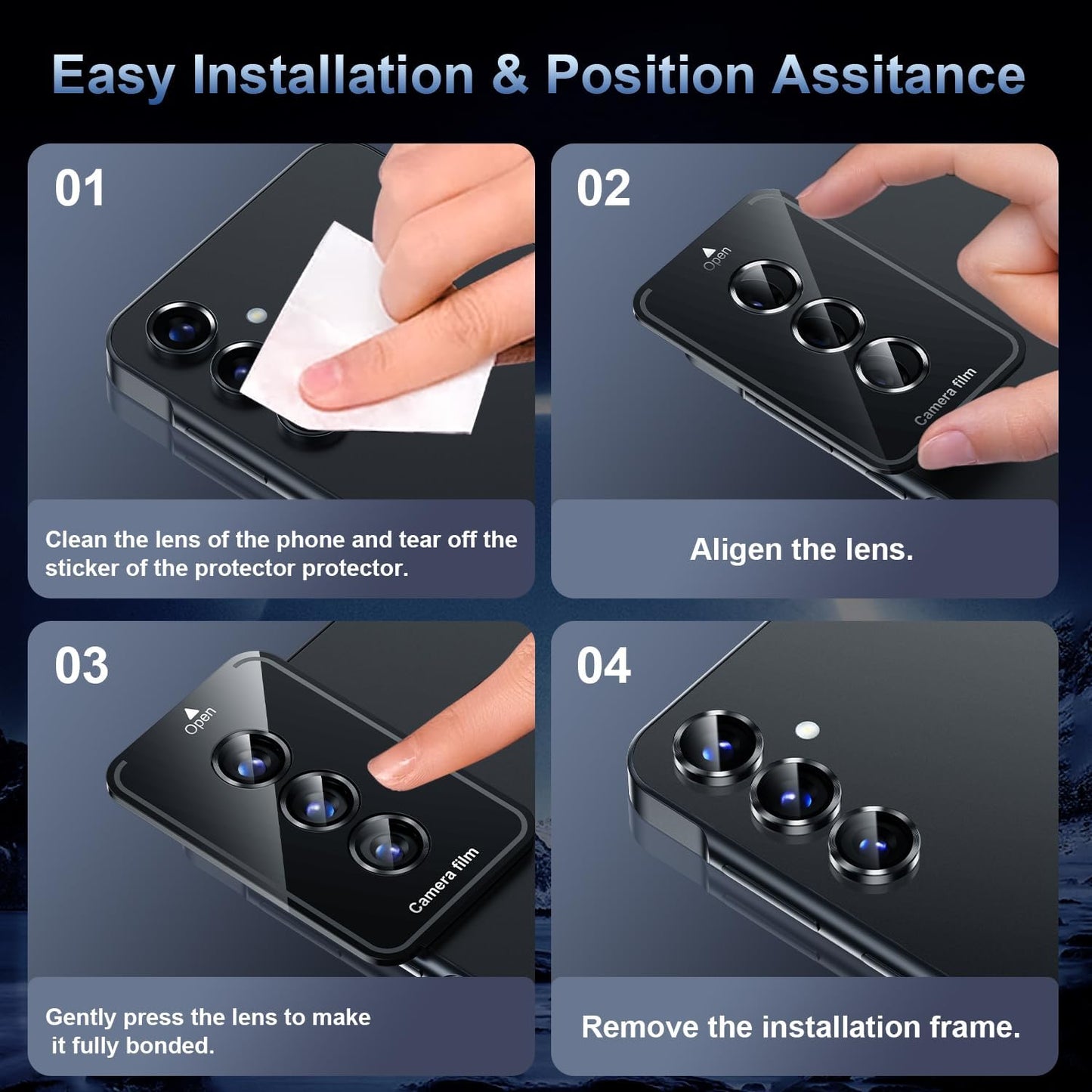 Korecase for Galaxy S25 Ultra Camera Lens Protector, 9H Tempered Metal Glass Anti Scrach Rear Camera Screen Protector, Shockproof Metal Ring Lens Protection for Samsung Galaxy S25 Ultra,Colorful