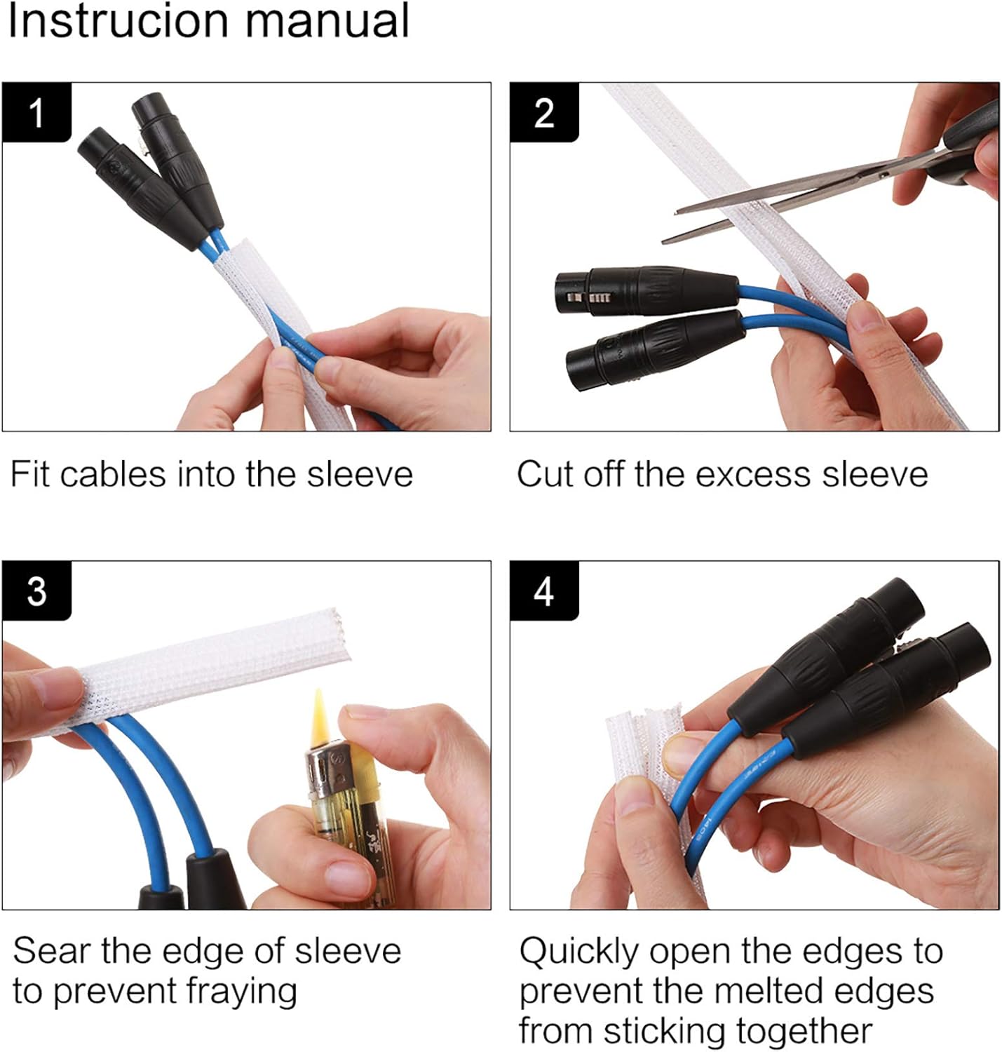 Alex Tech 25ft - 3/4 inch Cord Protector Wire Loom Tubing Cable Sleeve Split Sleeving for USB Cable Power Cord Audio Video Cable - Protect Cat from Chewing Cords - White