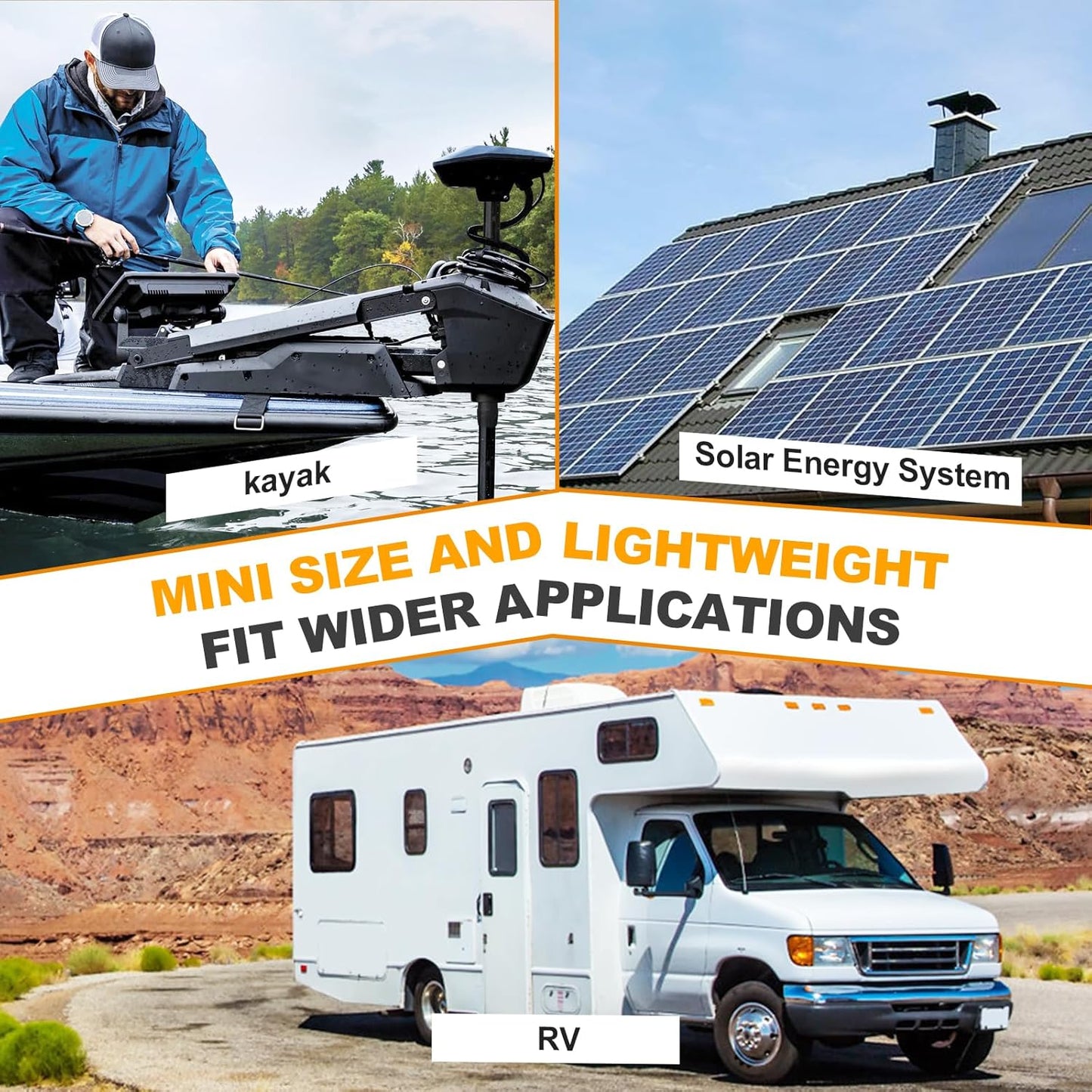 BtrPower 12V 100Ah Mini LiFePO4 Battery with Small Size and Light Weight, Built-in 100A BMS and Grade A Cells, Up to 15000 Cycles & 10-Year Lifespan for RV, Solar, Trolling Motor & Camping.