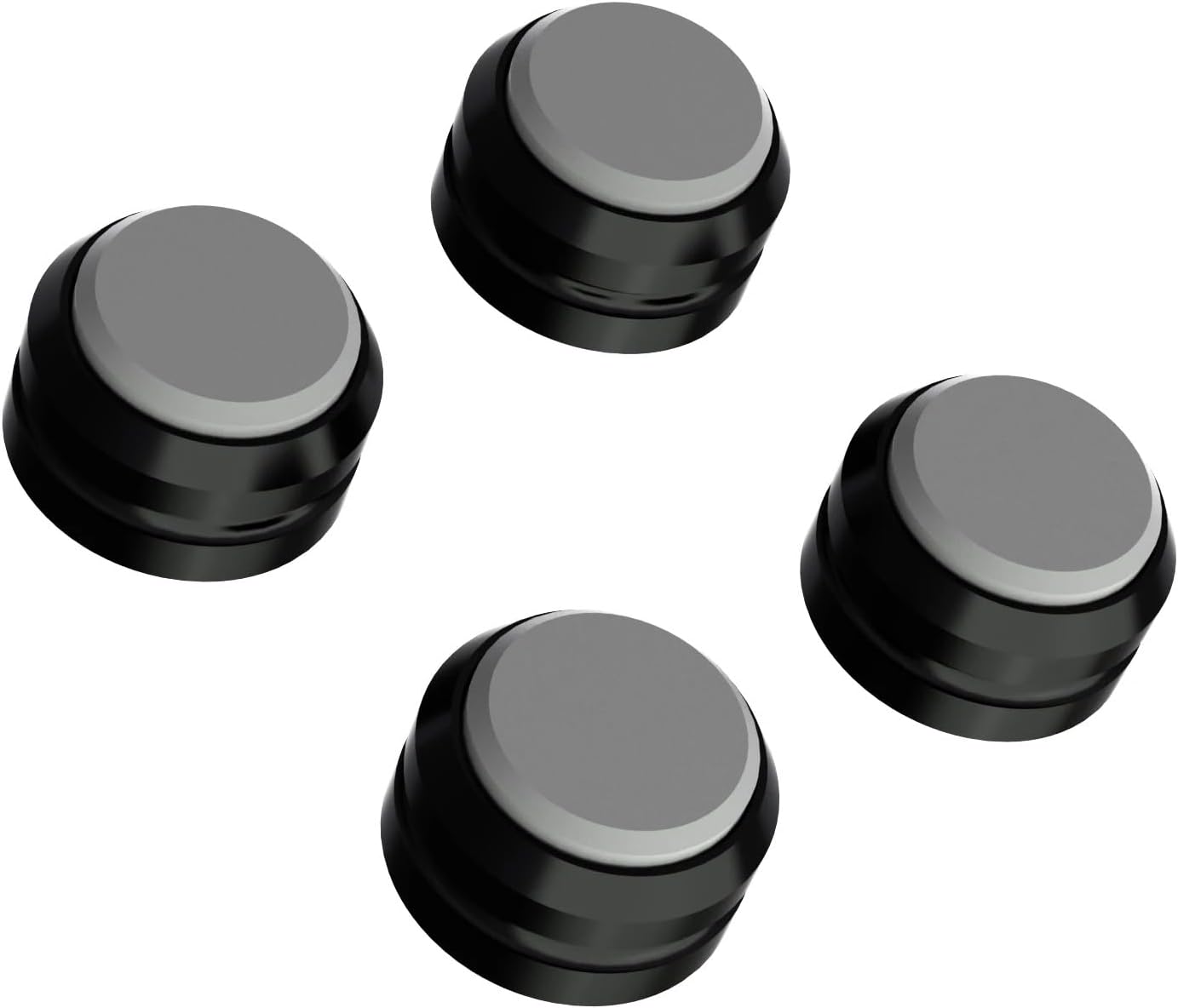 Preffair Audio Speaker Aluminum/Silicone Isolation Feet Turntable Damper Vibration Stopper Stand Absorption Shock Pad for Amplifier Preamp DAC Devices 4Pcs (Gray, 1.73"x1.18")