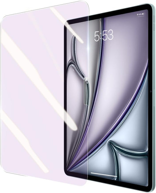 PERFECTSIGHT Anti Blue Light Screen Protector Compatible with iPad Pro 11 Inch 2024 M4, Eye Protection Blue Light Filter, HD Easy Installation Anti Fingerprint Tempered Glass, 1 Pack