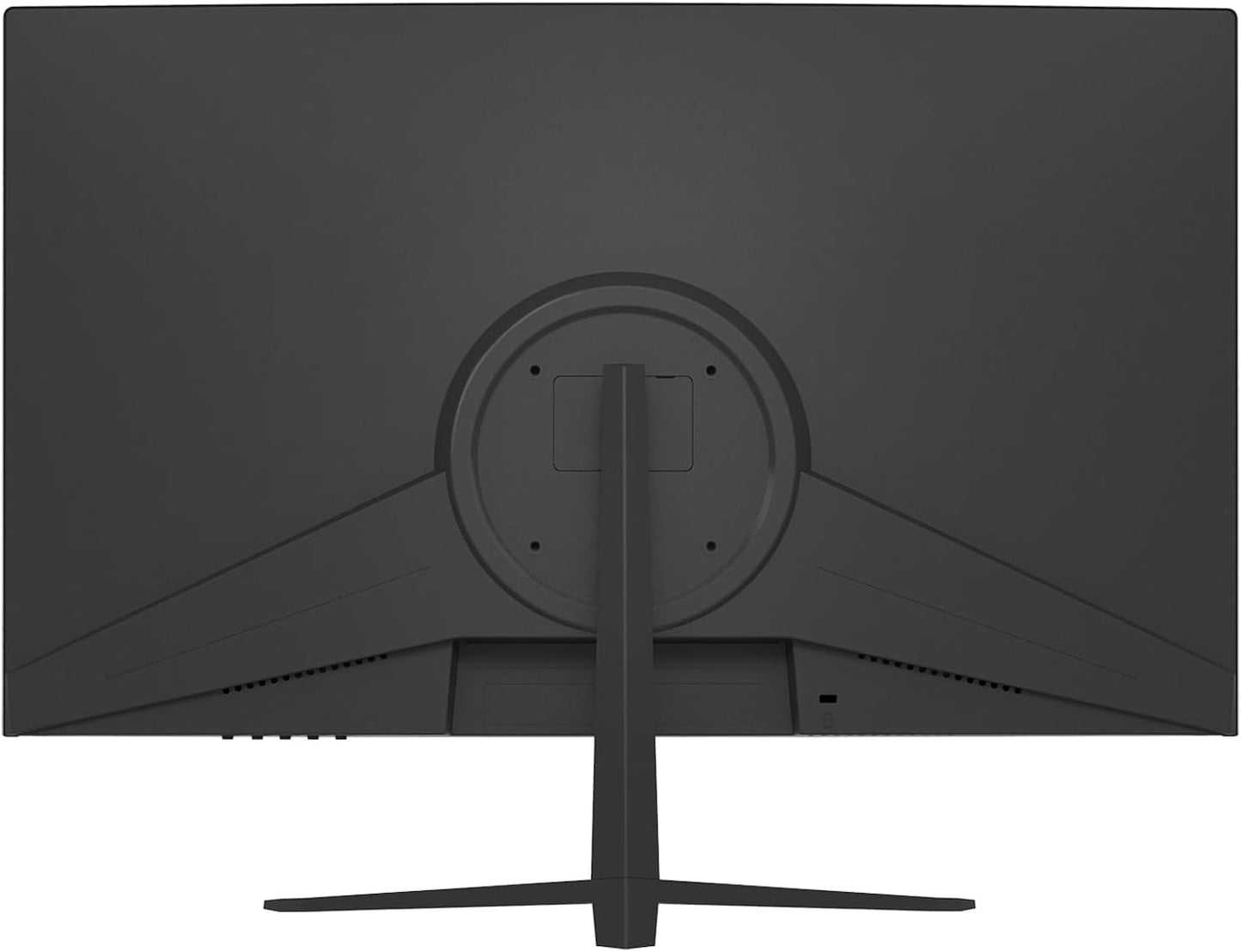 CRUA 24 Inch 200hz/180hz Curved Gaming Monitor, FHD 1080P Frameless Computer Monitors, Support AMD freesync Low Motion Blur, Eye Care, DisplayPort, HDMI, Compatible Wall Mountable Installs-Black