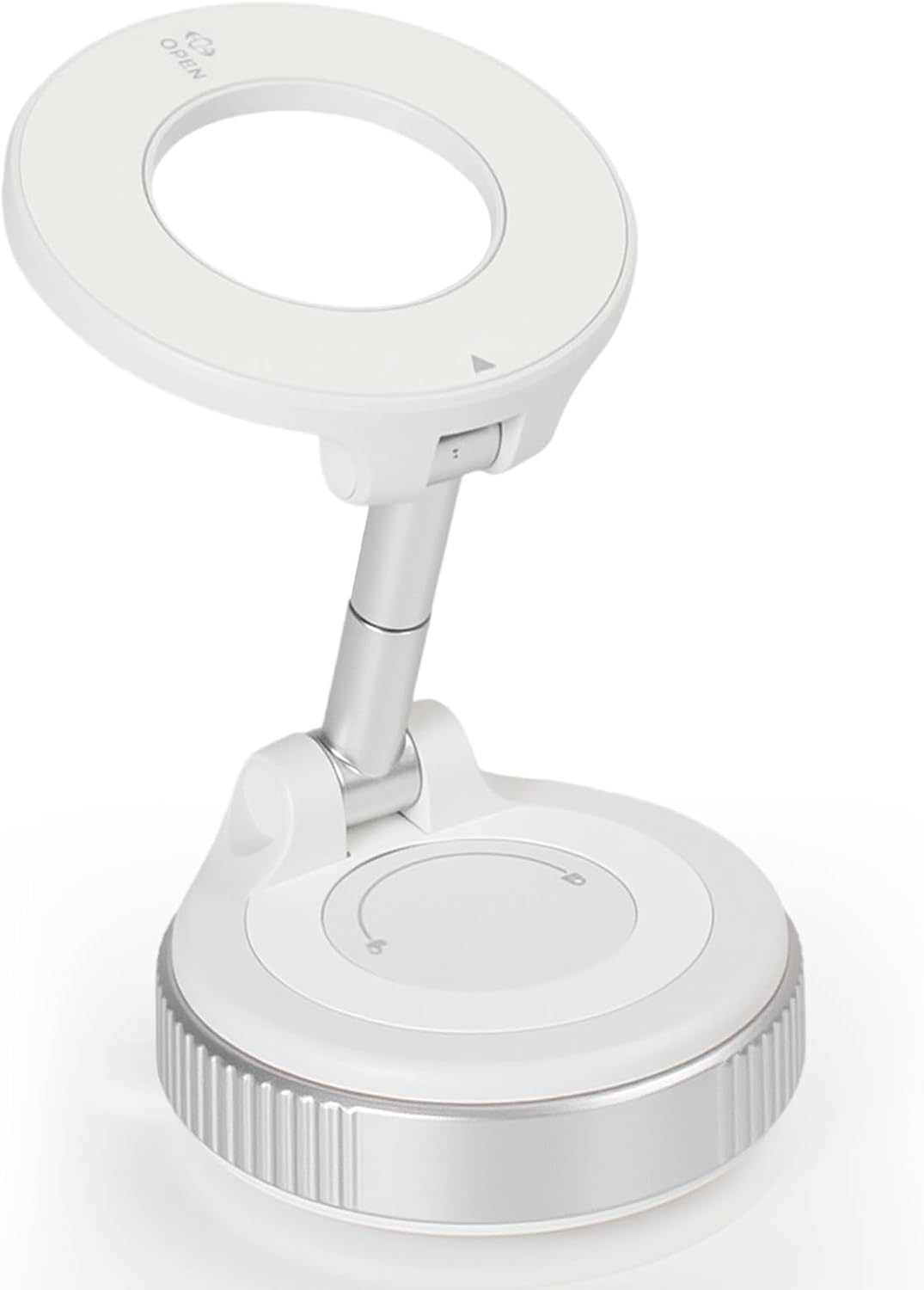 2025 Premium 360° Magnetic Car Phone Mount - Ultra-Strong Vacuum Suction for iPhone 16 Pro Max/Android - Foldable Adjustable Holder for Car/Truck/Gym/Home - Secure No-Slip Design (White)