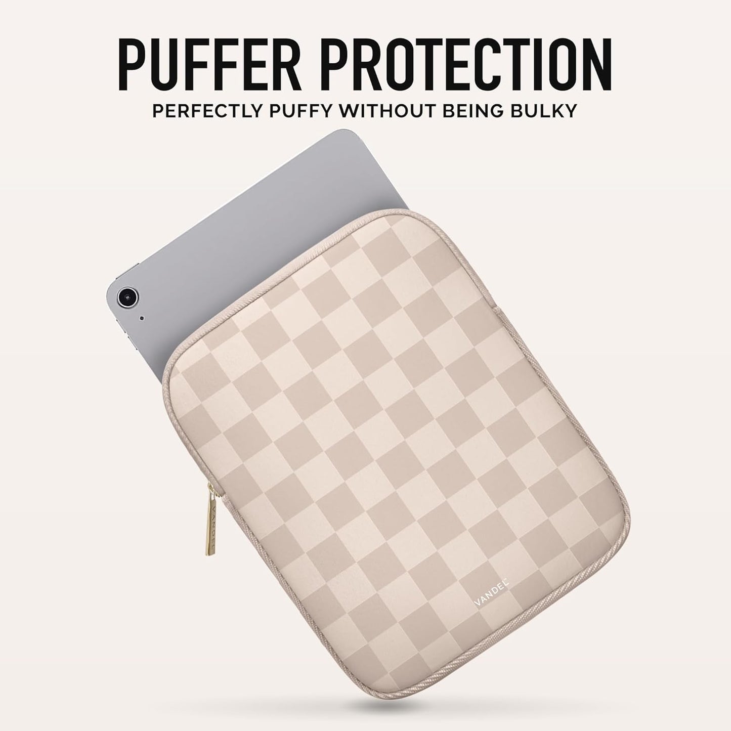 Vandel 9-11 Inch Tablet Sleeve, iPad Sleeve 11 inch Travel Pouch, Fits iPad Pro 11 Inch M4/ 10th Generation 10.9, 9/8th Gen 10.2/ Air 11" 5/4/3 10.9"/10.5", Pro 11 M2, Tab S8/S9
