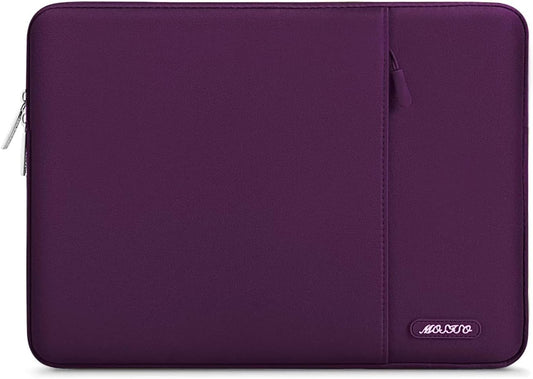 MOSISO Laptop Case 13 inch, 13 inch Laptop Sleeve Compatible with MacBook Air M4 M3 M2 M1 2025-2018 / Pro M2 M1 2025-2016, Polyester Vertical Computer Sleeve Bag with Pocket, Magenta Purple