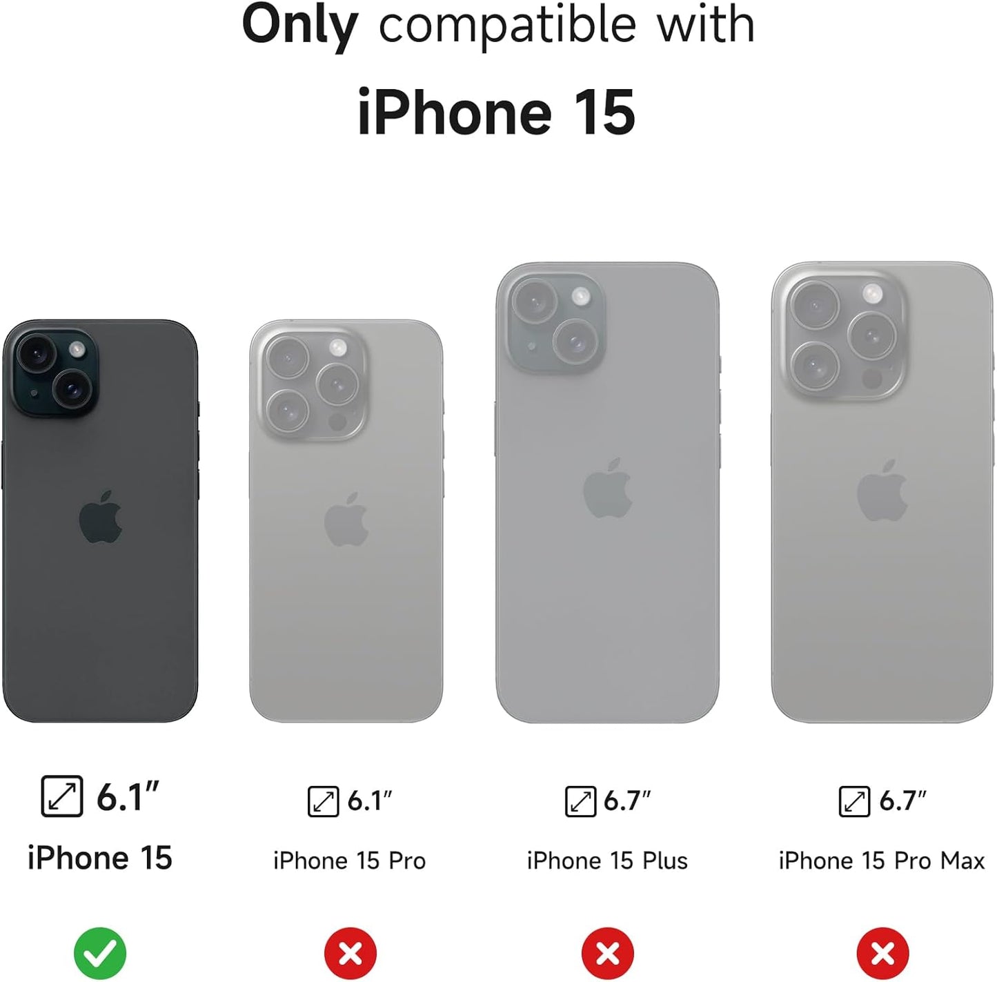 SURITCH for iPhone 15 Case with Magnetic Camera Slide Cover and Adjustable Kickstand, Compatible with MagSafe, Shockproof Bumper Case Slim Protective Cover 6.1 Inch, Blue