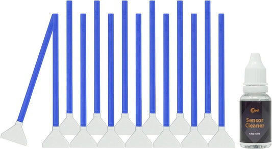UES FFR24: Full Frame Camera Cleaning Kit 14pcs Sensor Cleaning Swab and 15ml Cleaner Compatible for Sony Nikon Canon FF CCD CMOS Clean
