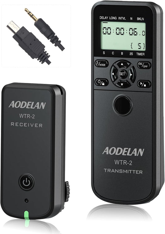 Wireless Shutter Camera Remote Intervalometer Timer Compatible with Sony a9, a9M2, a7, a7M2, a7M3, a7RM2, a7RM4, a7SM2, a6600, a6500, a6400, a6100, ZV-1; Replaces Sony RM-SPR1 Cable