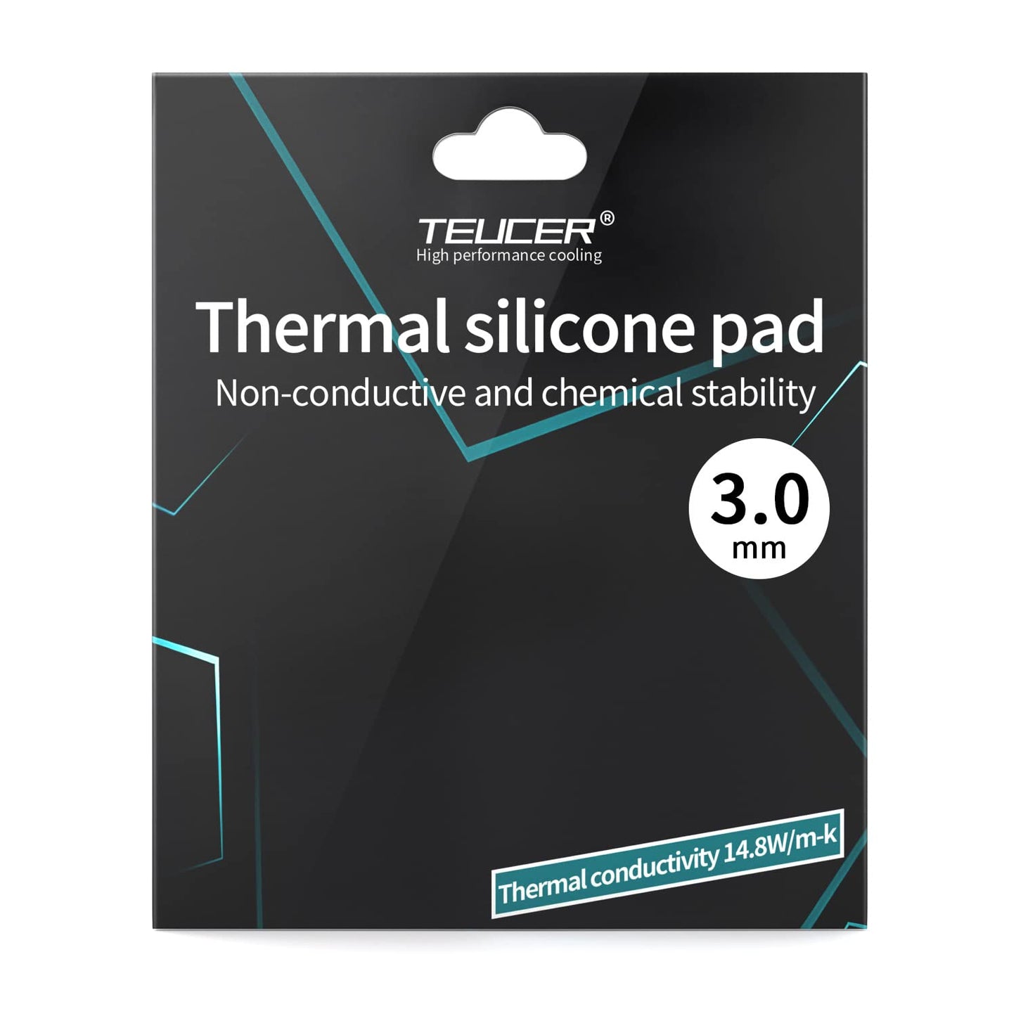 Thermal Pad 14.8 W/mK, 120x120x3mm, Non Conductive Heat Resistance High Temperature Resistance, Silicone Thermal Pads for Laptop Heatsink GPU CPU LED Cooler (3mm)