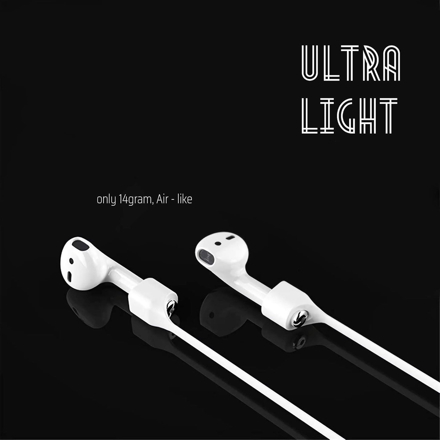 Ultra Strong Magnetic Airpod Pro Strap Anti-Lost Cord Sports Lanyard Compatible with Airpods 3rd 2nd Generation Pro 3 2 1 (3 White)