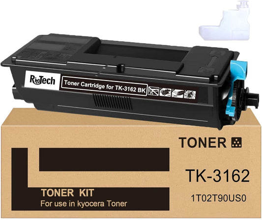TK3162 TK-3162 Black Toner Cartridge, 1T02T90US0 Compatible for Kyocera ECOSYS P3045dn M3645idn M3145idn Printers, Extra High Capacity Up to 12,500 Pages,with Upgraded Chip,No Fading,No Streak