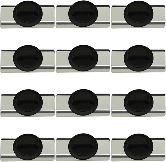 Magnet Zip Tie Mount Magnetic Zip Ties Mount Holder Strong 1-Second Magnetic Snap Installation Heavy-Duty Waterproof Cable Tie Mounts for Car Boat Workshop Industrial Organizing (12 Piece)