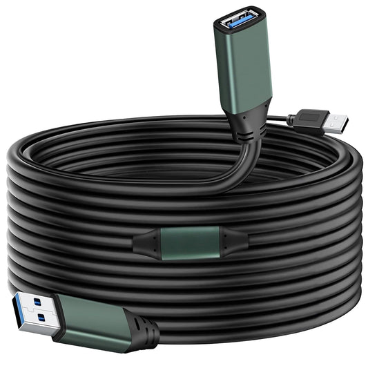 Kumiho 65FT USB 3.0 Extension Cable with Extension Chipsets Signal Booster Active Type A Male to A Female for PlayStation, Xbox, Keyboard, Mouse, USB Flash Drive, Printer, Camera and More
