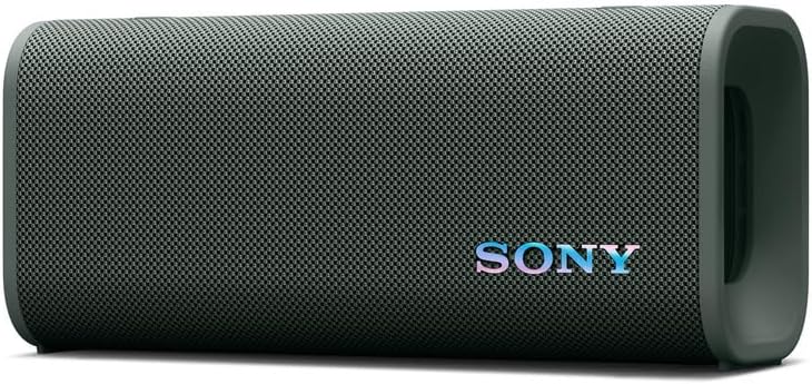 Sony ULT Field 3 Wireless Portable Bluetooth Speaker, IP67 Waterproof, Dustproof, Rustproof, and Shockproof with Enhanced Bass, 24 Hour Battery and Shoulder Strap (SRSULT30H), Forest Gray