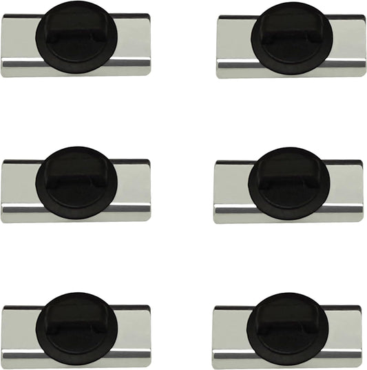 Magnet Zip Tie Mount Magnetic Zip Ties Mount Holder Strong 1-Second Magnetic Snap Installation Heavy-Duty Waterproof Cable Tie Mounts for Car Boat Workshop Industrial Organizing (6 Piece)