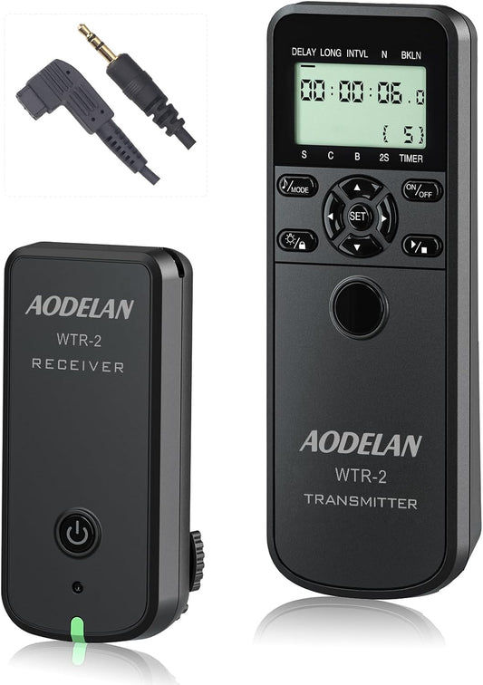 Wireless Shutter Camera Remote Intervalometer Timer Compatible with Sony a67, a65, a57, a55, a900, a850, a700, a580, a560, a550, a500, a450, a300, Replaces Sony RM-L1AM Cable