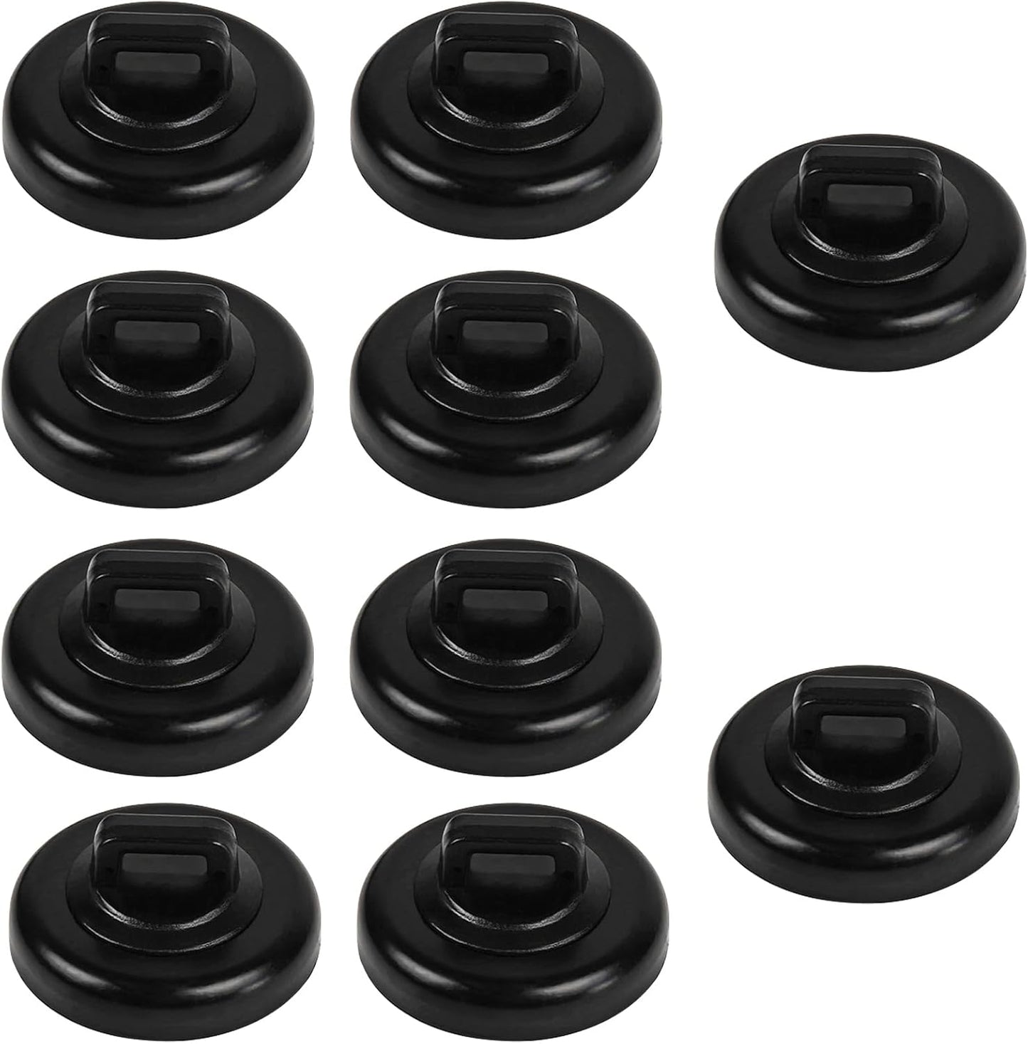 Magnet Zip Tie Mount Clips Magnetic Zip Ties Mount Base Holder Multipurpose Wire Cable Holder Mount Wire Clips Management for Home Office Marine Electrical Wiring (D23 0.9in, 10 Piece)