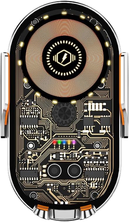 Wireless Car Charger, 15W Fast Charging Auto-Clamping Car Charger Phone Mount Air Vent Cell Phone Holder Compatible with iPhone 16 Pro Max/15/14/13/12/11, Samsung Galaxy S23/S22/S21/S20, etc