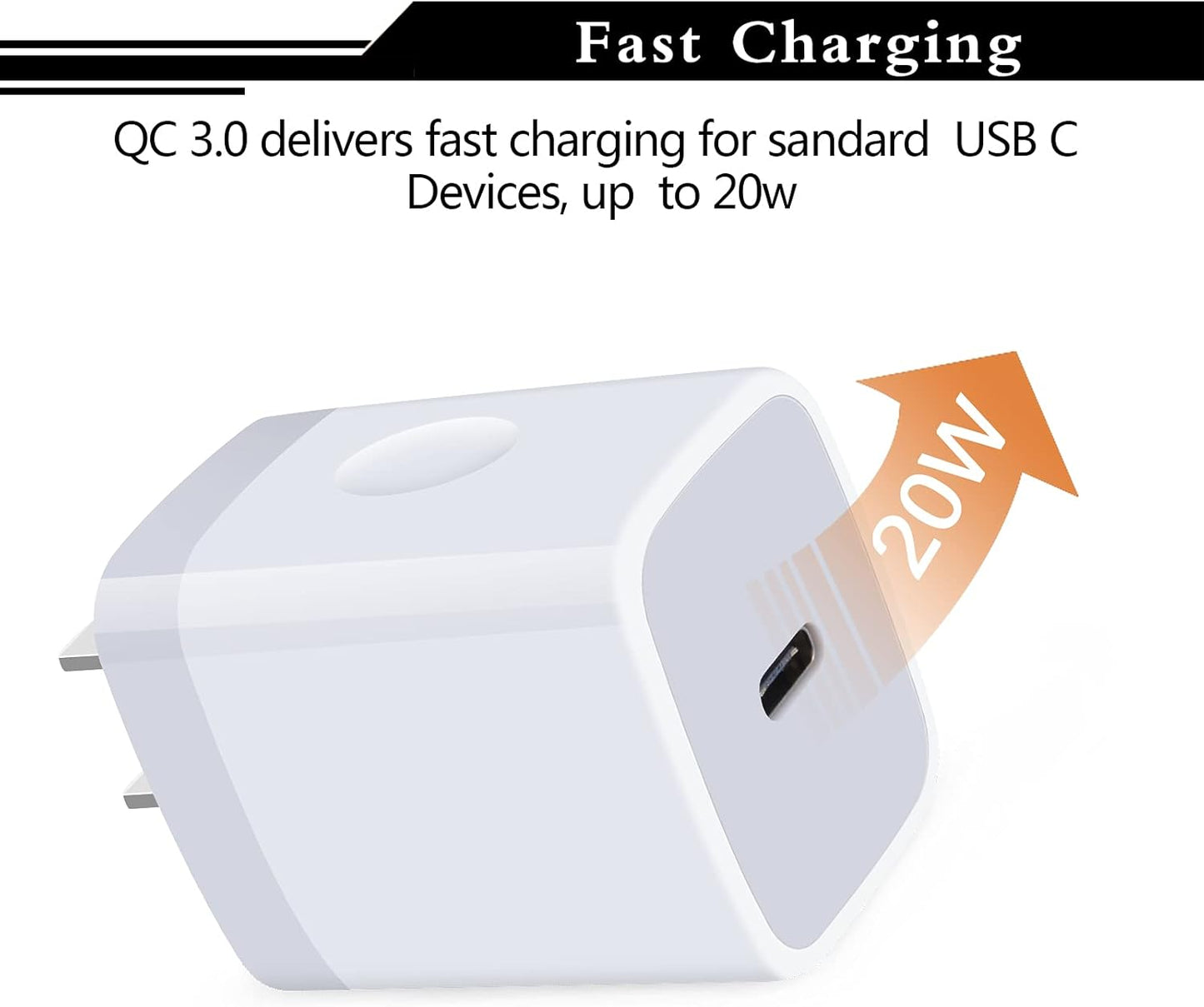 USB C Wall Charger,2Pack 20W USB C Block PD Fast Charger Type C Wall Adapter for iPhone 16 15 14 13 12 11 Pro Max,SE,8 7 6 Plus,iPad,Samsung Galaxy S24 S23 S22 S21 Ultra S20 A14 A15 A33,Pixel 9 8 7 6