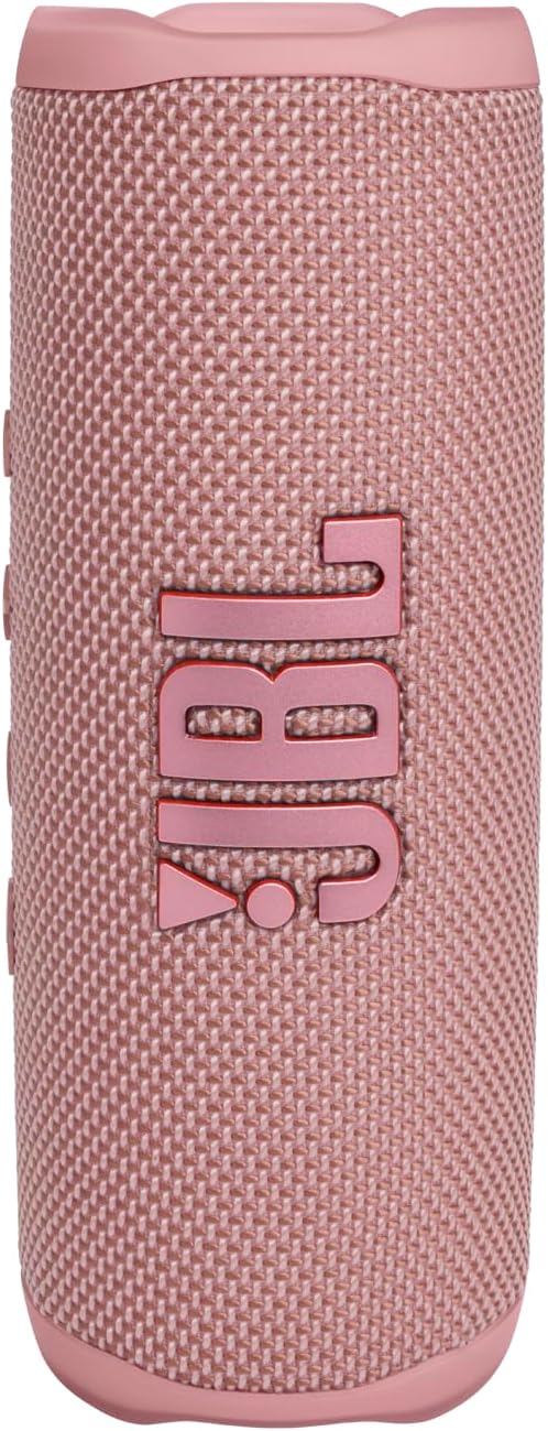 JBL Flip 6, Pink - Waterproof, Portable & Durable Bluetooth Speaker - Up to 12 Hours of Wireless Streaming - Includes Noise-Canceling Speakerphone, Voice Assistant Connect+
