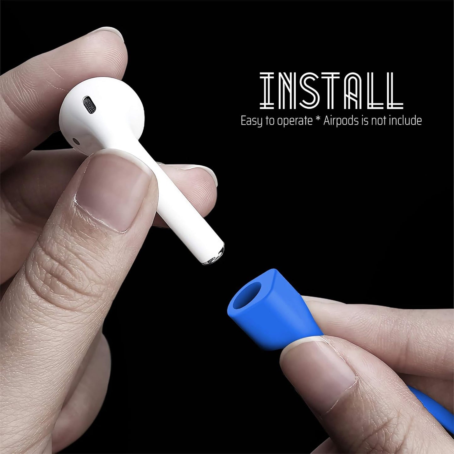 Ultra Strong Magnetic Airpod Pro Strap Anti-Lost Cord Sports Lanyard Compatible with Airpods 3rd 2nd Generation Pro 3 2 1 (Blue)