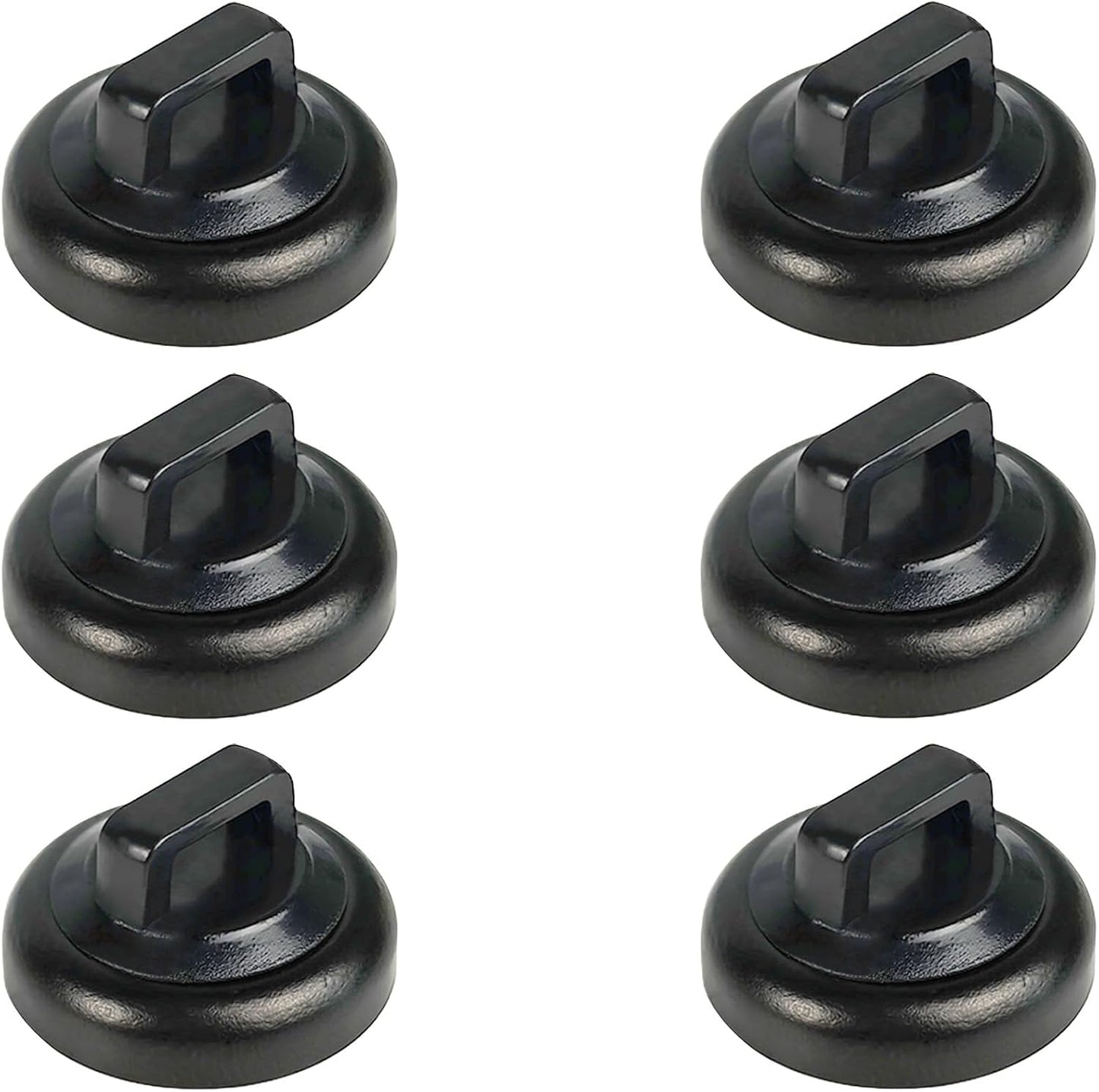 Magnet Zip Tie Mount Magnetic Zip Ties Mount Clips Base Holder Strong Multipurpose Wire Cable Holder Mount Wire Clips Management for Home Office Marine Electrical Wiring (6 Pcs, D19 Small)