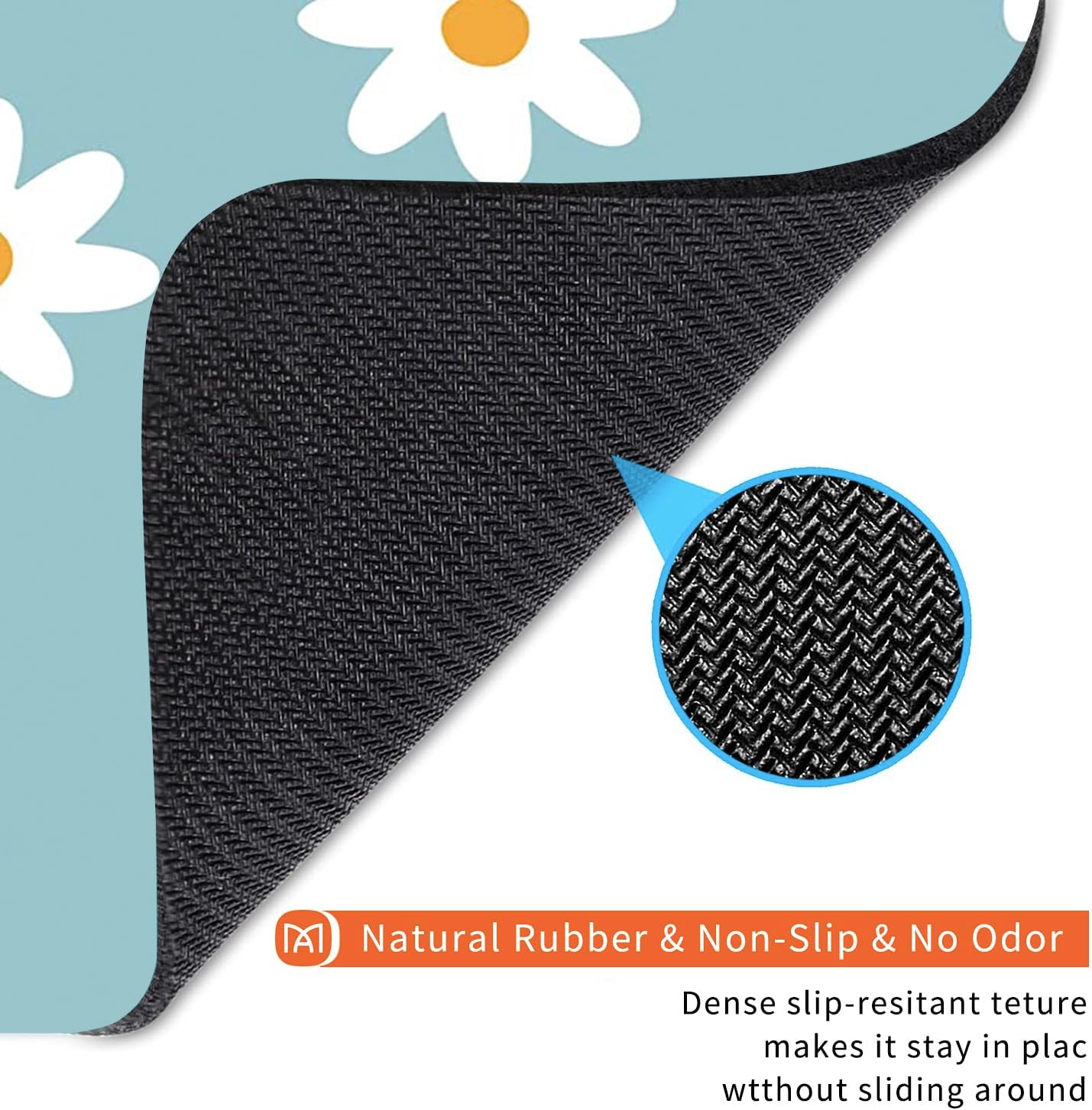 Square Mouse Pad Little Daisy,Personalized Premium-Textured Custom Mouse Mat Design,Washable Mousepad Cloth,Non-Slip Rubber Base Computer Mouse Pads for Wireless Mouse