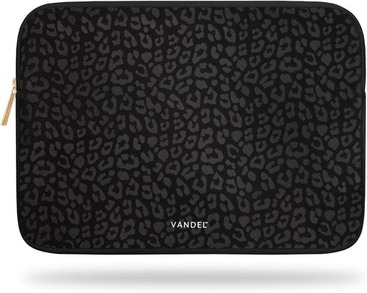 Vandel MacBook Air 13 inch Laptop Sleeve, Fits 13-13.3 inch Laptops: Neoprene MacBook Air & Pro Case, Chromebook, HP Soft Cover | Thin Computer Carrying Bag, Black Leopard Mac (M1 & M2) Pouch