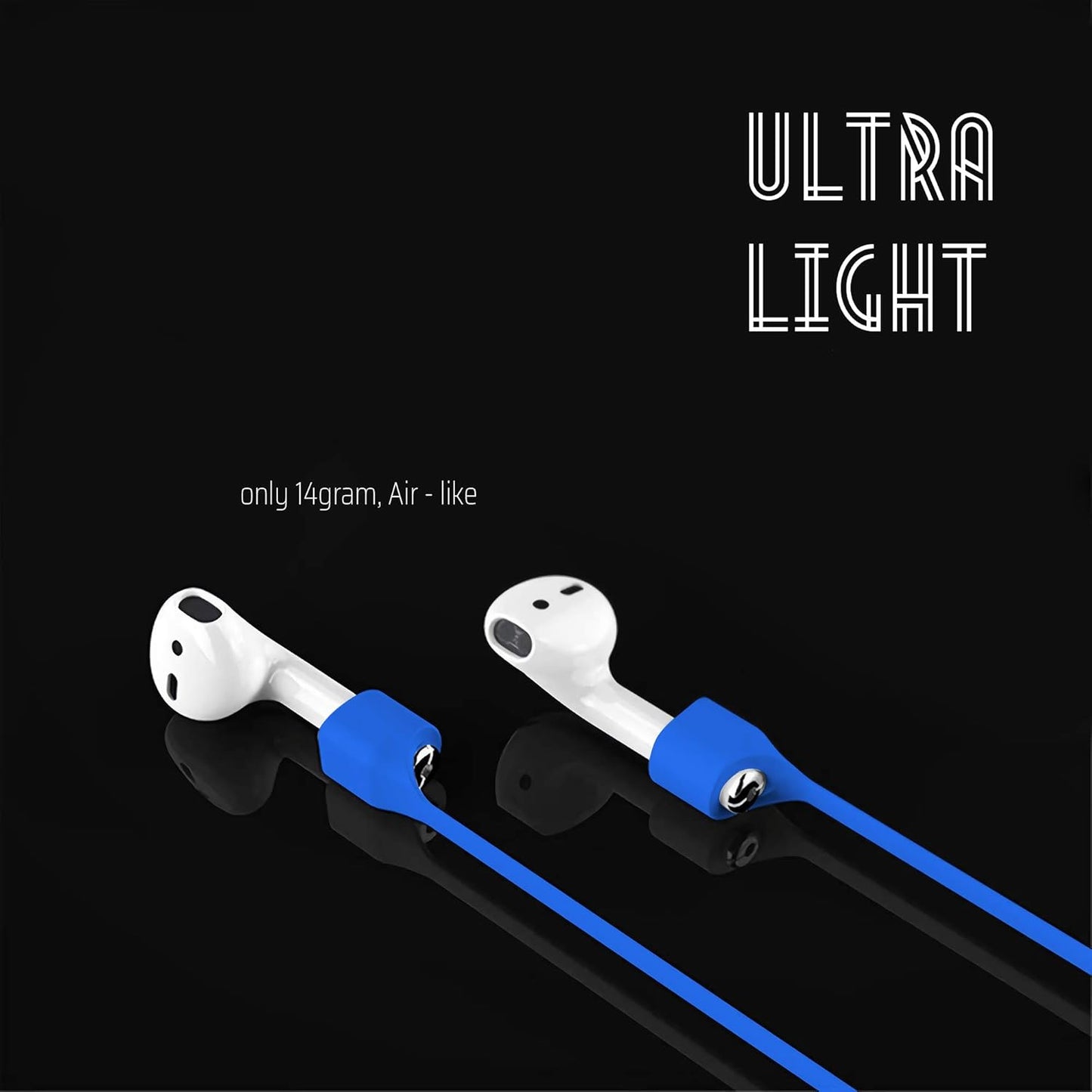 Ultra Strong Magnetic Airpod Pro Strap Anti-Lost Cord Sports Lanyard Compatible with Airpods 3rd 2nd Generation Pro 3 2 1 (Blue)