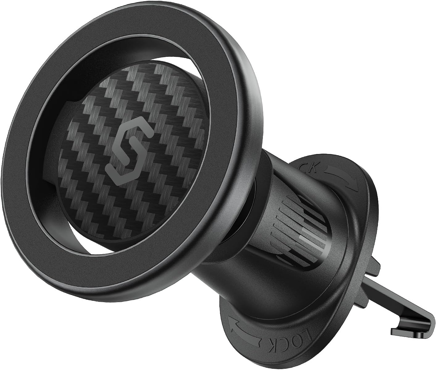 SYNCWIRE for MagSafe Car Mount, Flexible Rotation Magnetic Phone Holder for Car Vent, Hands Free Car Air Vent Phone Holder Clip Universal Compatible with iPhone 16 15 14 13 12 Pro Max Plus