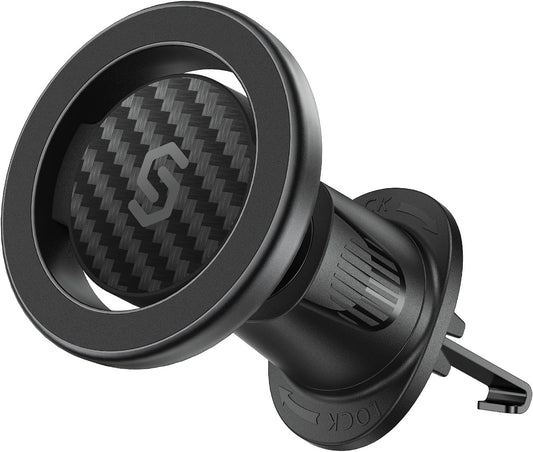 SYNCWIRE for MagSafe Car Mount, Flexible Rotation Magnetic Phone Holder for Car Vent, Hands Free Car Air Vent Phone Holder Clip Universal Compatible with iPhone 16 15 14 13 12 Pro Max Plus