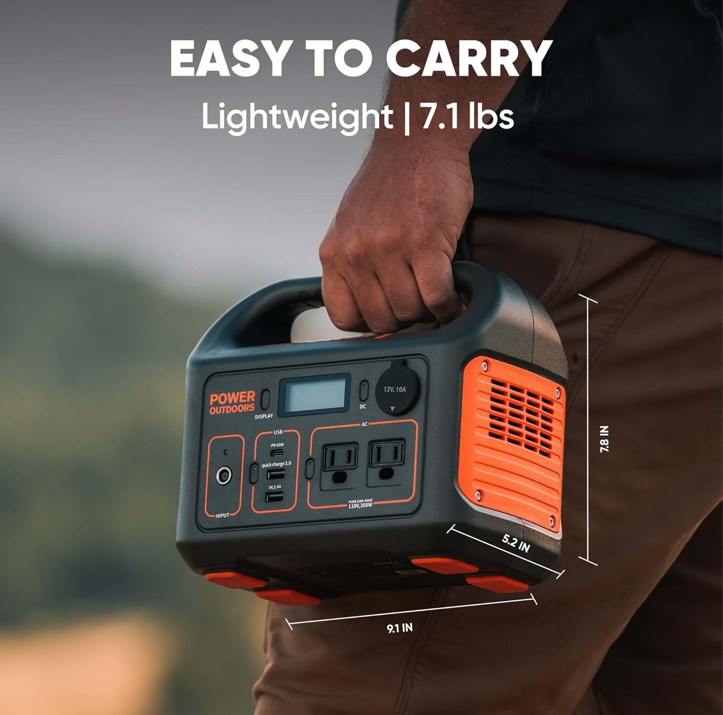 Jackery Portable Power Station Explorer 300 and 102W Fast Charger, 293Wh Backup Lithium Battery, Solar Generator for Outdoors Camping Travel Hunting Blackout (Solar Panel Optional)