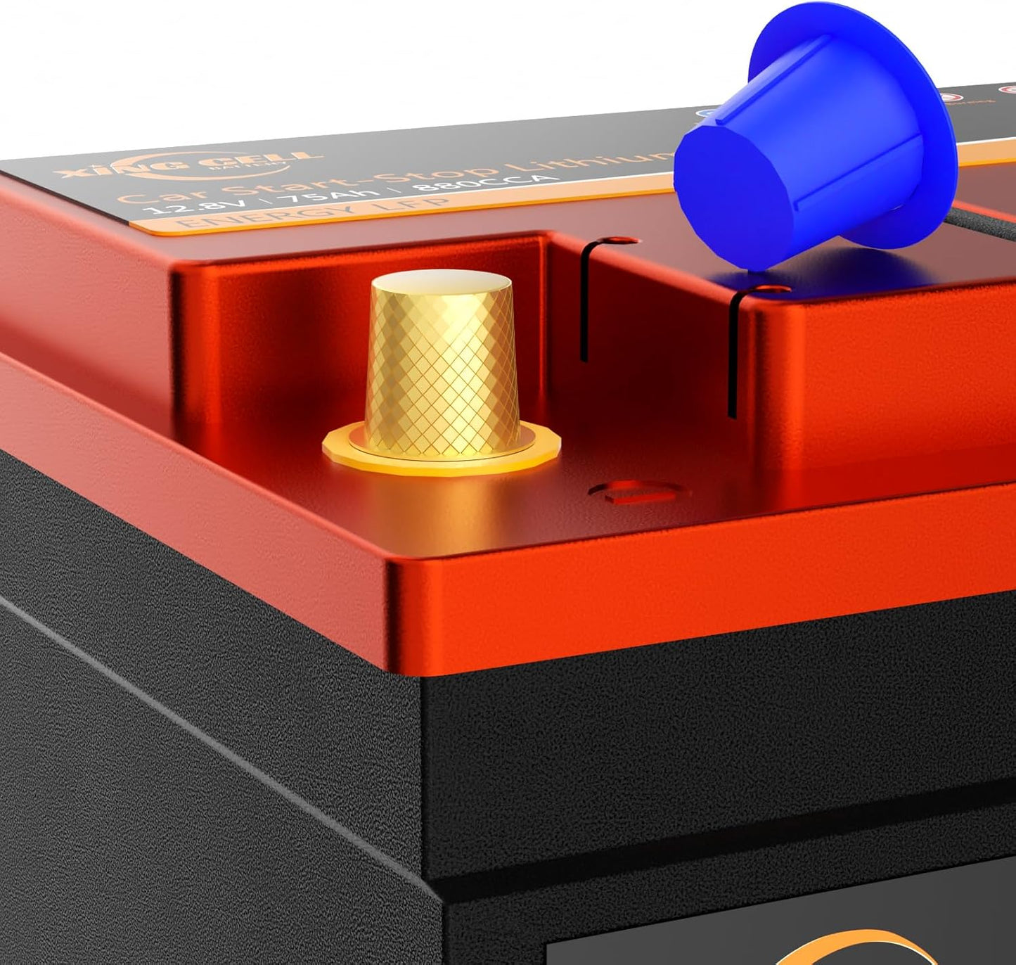 XingCell H7 Group 94r 12V 75Ah 880CCA LiFePO4 Lithium Car Battery - Long lasting and Lightweight Design for Car Audio Replacement Batteries