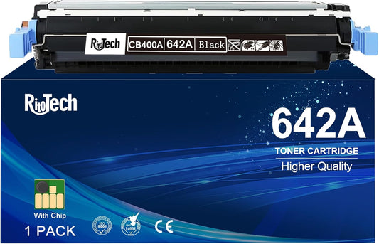 642A Black Toner Cartridge,Compatible for HP 642 A CB400A for HP Color Laserjet CP4005 Series CP4005DN CP4005N Printer, ( 1 Pack ,Up to 7,500 Pages )