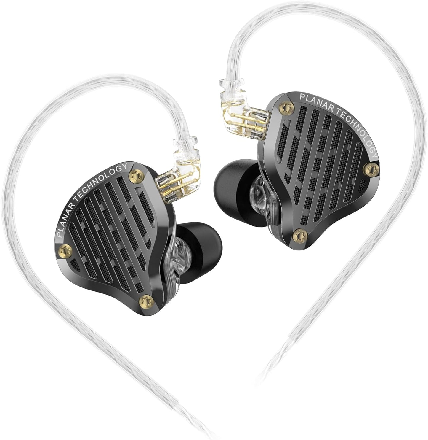 KZ PR3 in Ear Monitors Headphones with 13.2mm Planar Magnetic Driver,HiFi Stereo Sound IEM Earphones with Memory Foam Tips Comfortable&Secure Fit Wired Earbuds for Singers Musicians DJ Stage Gaming