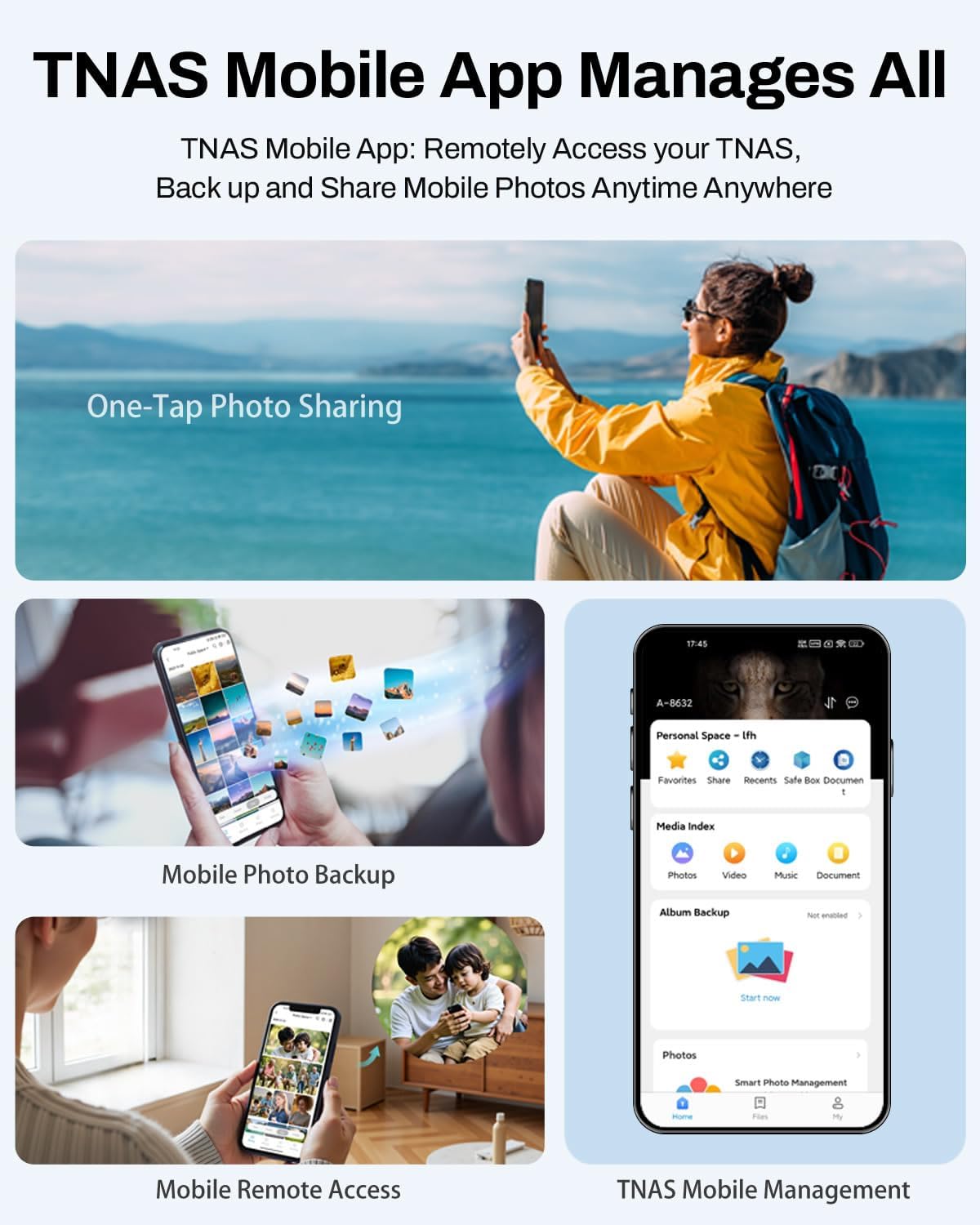 TERRAMASTER F4-425 4-Bay NAS Storage – Intel x86 Quad-Core CPU, 4GB RAM, 2.5GbE LAN, Network Attached Storage Multimedia Server for Home Users (Diskless)