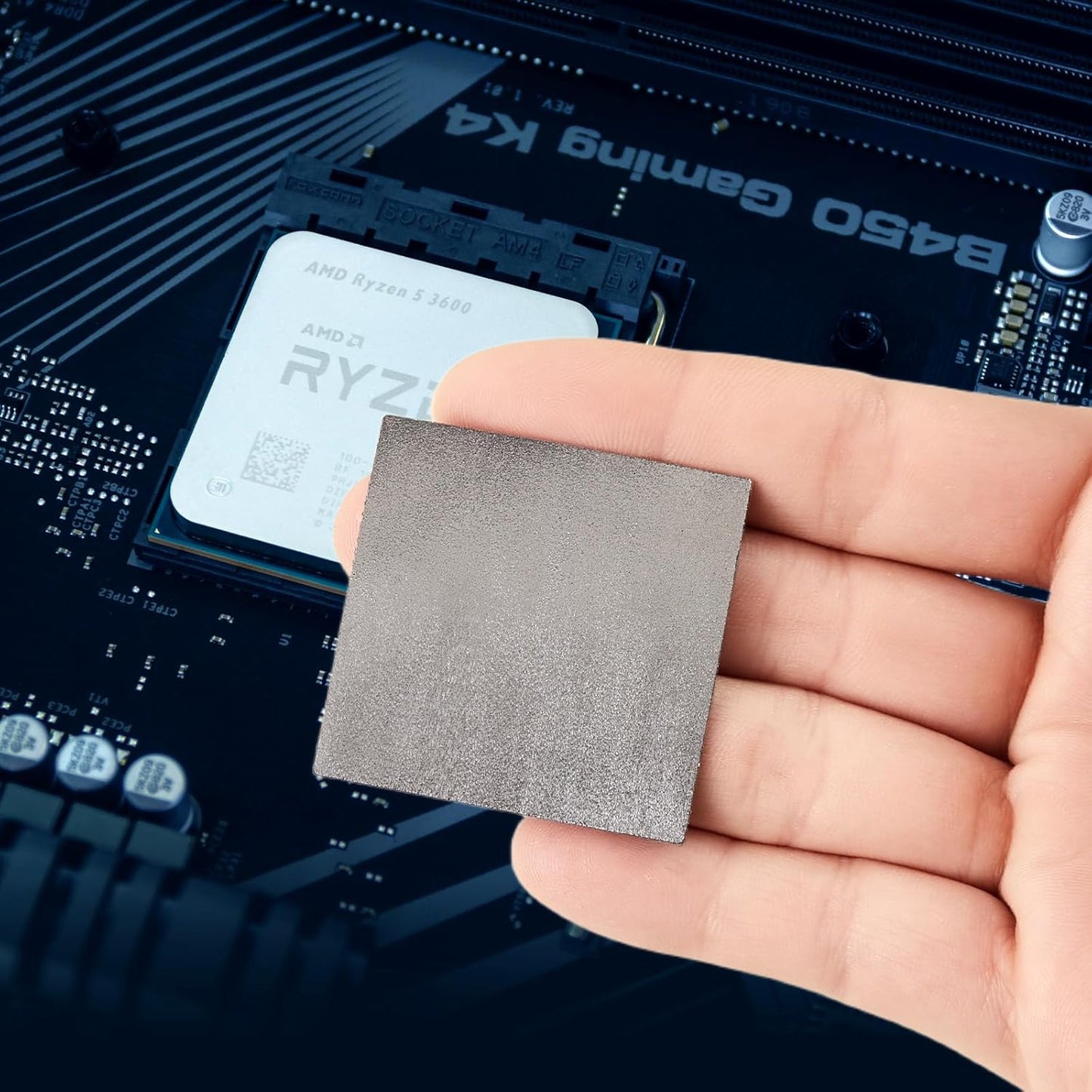 Thermal Pad,33 * 33 * 0.2mm,Graphene Thermal Pads for GPU/CPU/SSD/Electronics - Highly Efficient, Compressible (33 * 33mm)