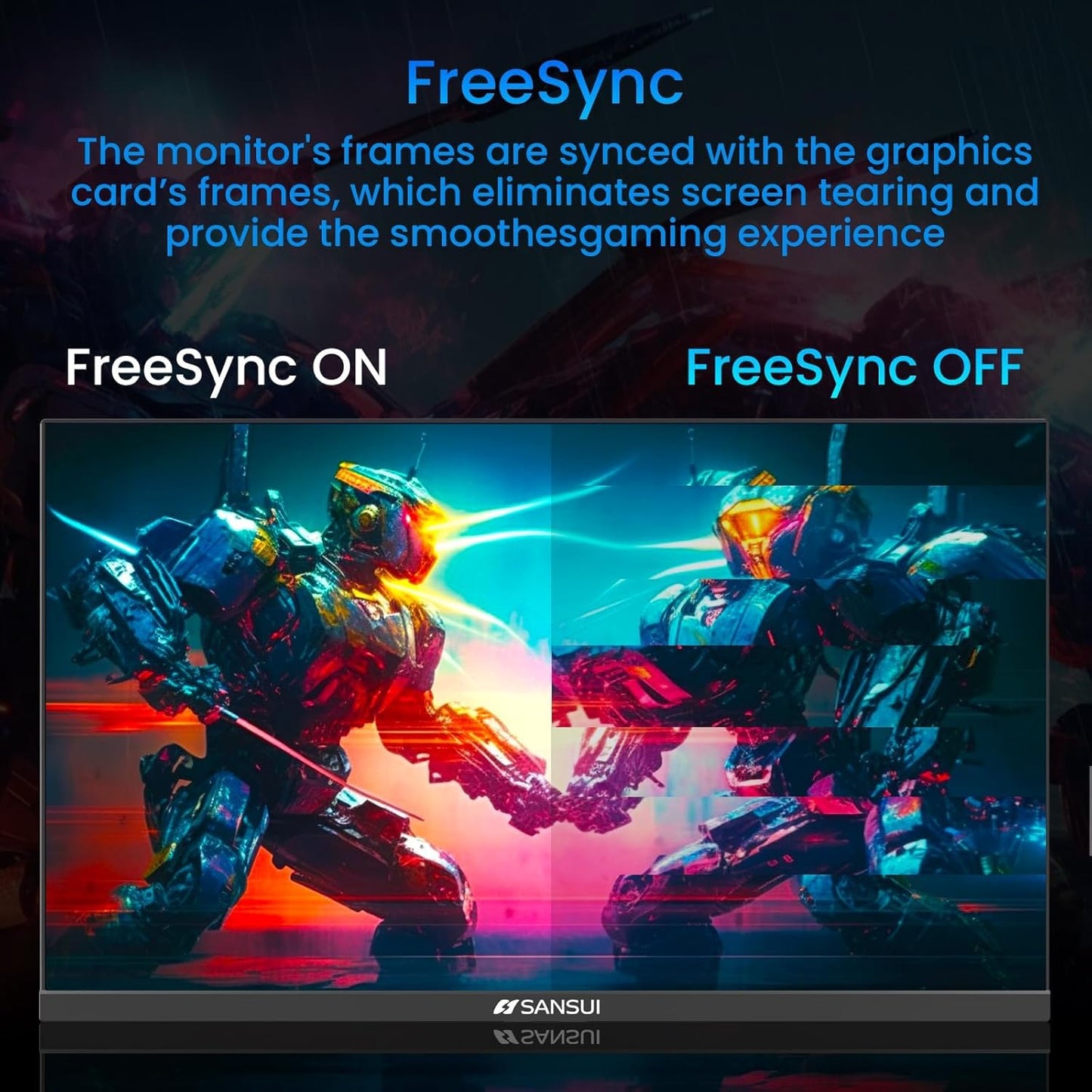 SANSUI 24 Inch Gaming Monitor 180Hz, DP 1.4 & HDMI 2.0 Ports High Refresh Rate Computer Monitor, Racing FPS RTS Modes, 1ms Response Time 110% sRGB (ES-G24F4, HDMI Cable Included)