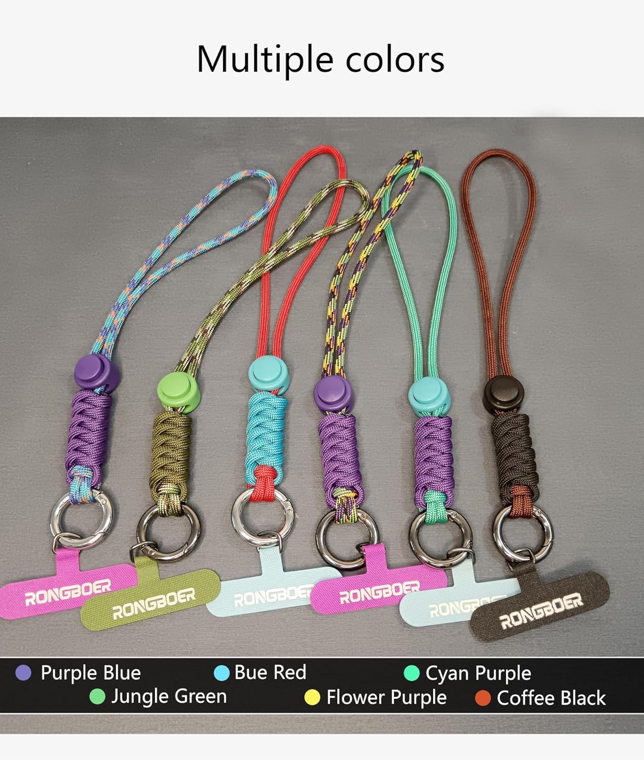 Cell Phone Lanyard Wrist Strap,Key Lanyard for Women,Phone Charms Strap,Short Wrist Lanyard for Keys,Keychain Lanyard (Coffee Black)
