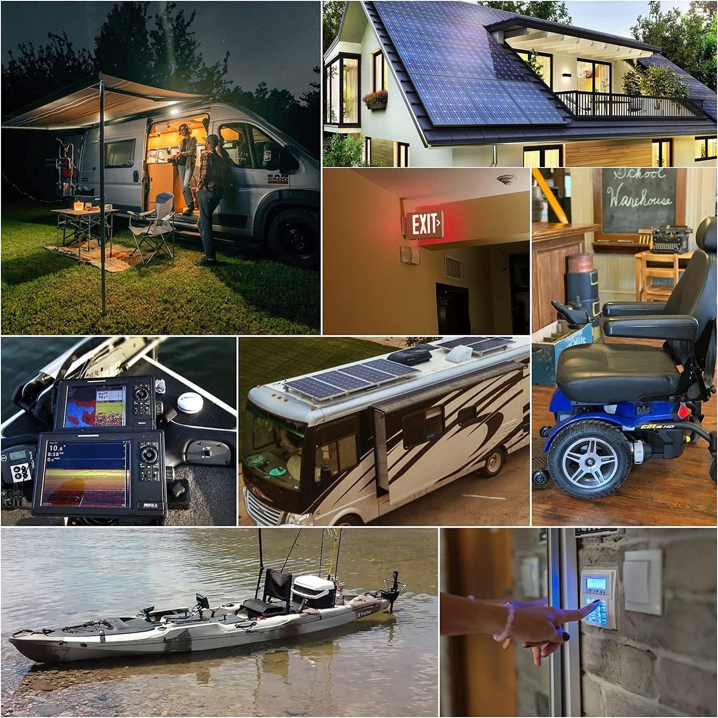 WEIZE 12V 50Ah Lithium LiFePO4 Battery, Grade A Cells Built in BMS, 8000+ Deep Cycles Low Temperature Protection Battery for Marine, Trolling Motor, Solar, Power Wheelchair, Backup Sump Pump (2 Packs)