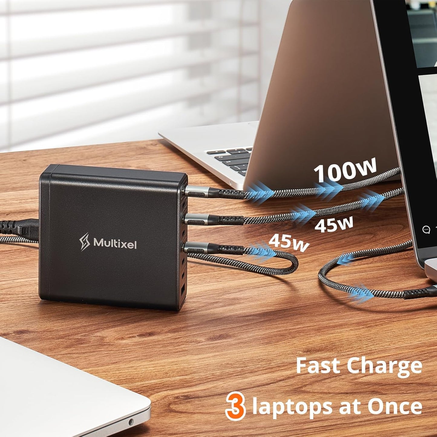 Upgraded 240W 8 Ports GaN Charger with Travel Case, USB C Charging Hub, Multi USB C Charger Station for MacBook Pro/Air/iPad Pro/iPhone/Samsung Galaxy Note