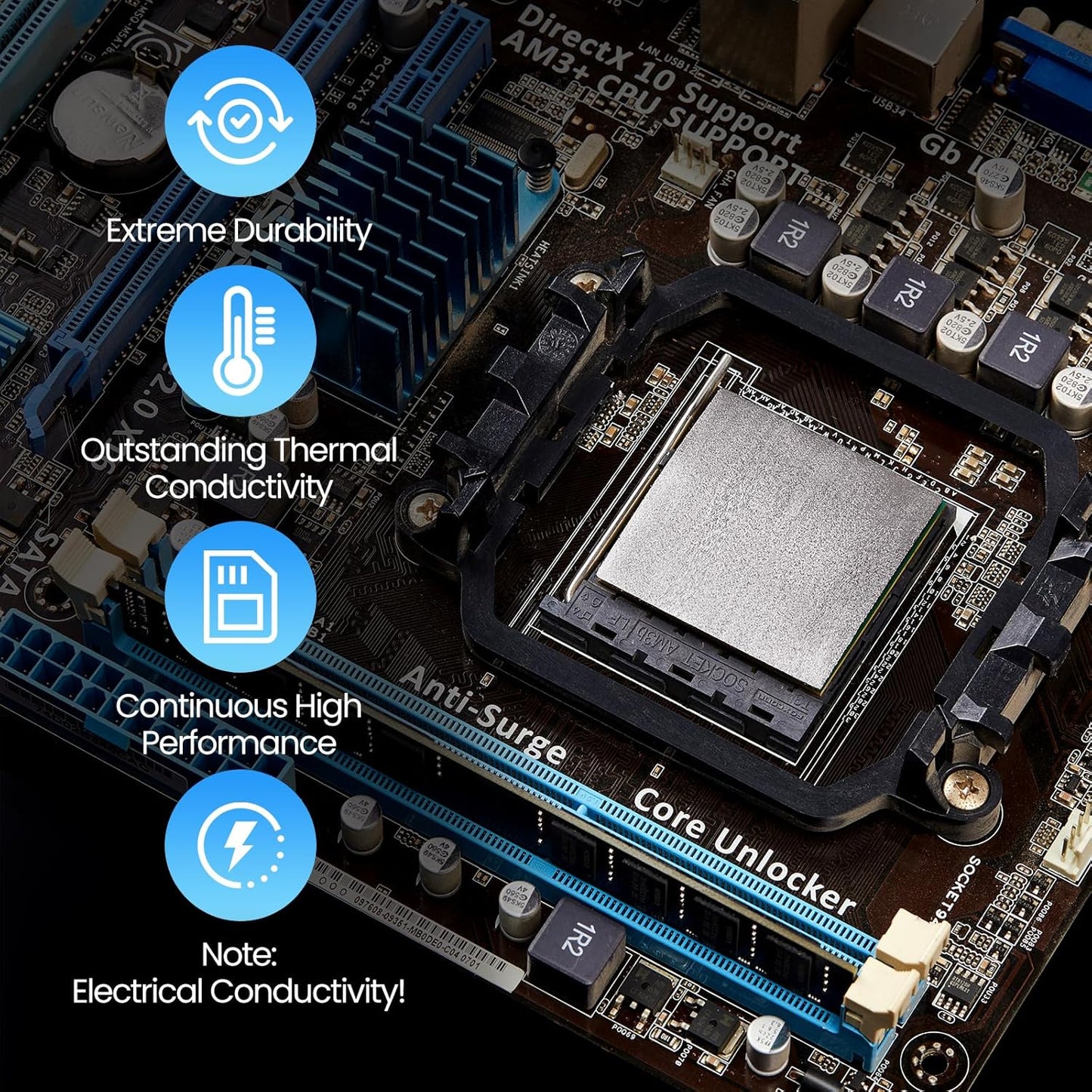 Thermal Pad,33 * 33 * 0.2mm,Graphene Thermal Pads for GPU/CPU/SSD/Electronics - Highly Efficient, Compressible (33 * 33mm)