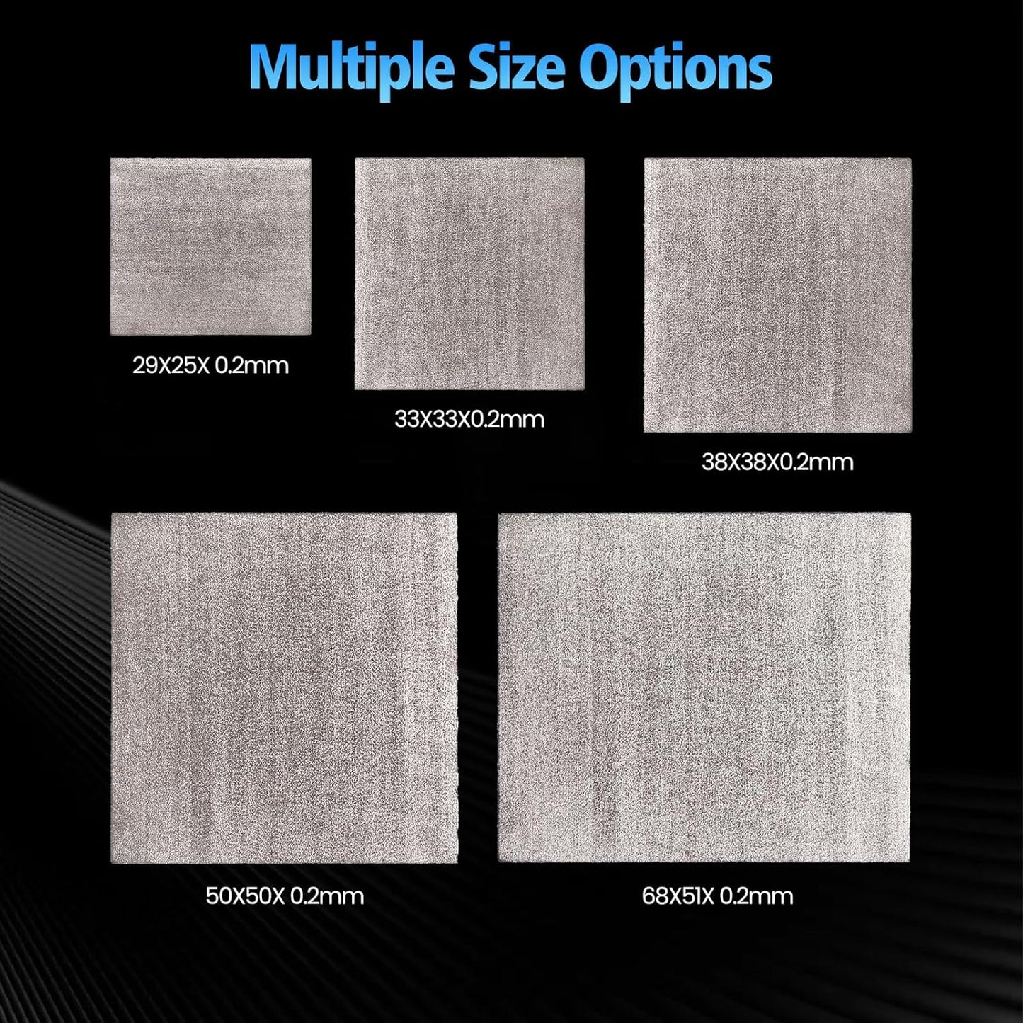 Thermal Pad,33 * 33 * 0.2mm,Graphene Thermal Pads for GPU/CPU/SSD/Electronics - Highly Efficient, Compressible (33 * 33mm)