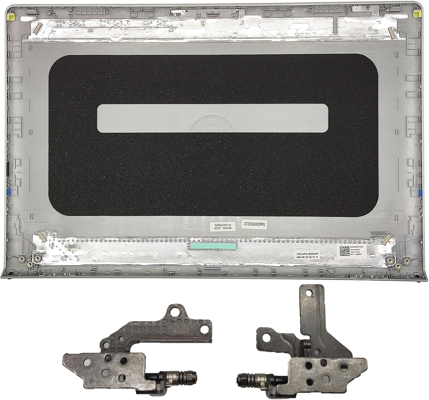 Replacement LCD Back Cover Rear Top Lid with Hinges for DELL Inspiron 15 3510 3511 3515 3520 3525 Series Laptop 0DDM9D DDM9D Silver